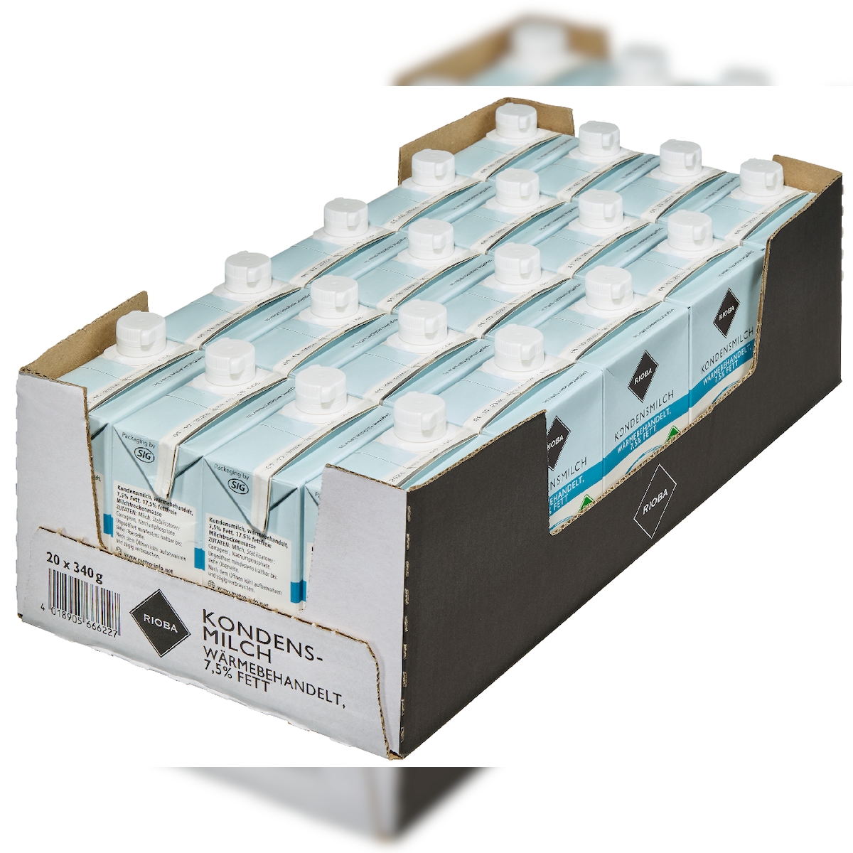 RIOBA Kondensmilch 7,5 % Fett 20 x 340 g (6,8 kg) Image