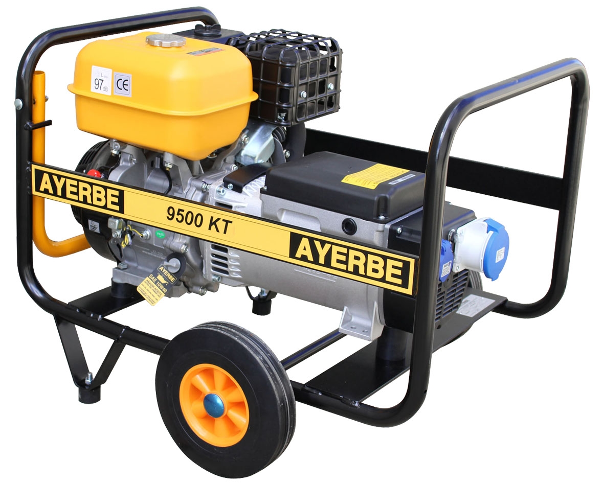 MAESTRO FERRETERO Benzin Stromerzeuger 9500 MN mit Elektrostart und Kiotsu KT-420 Motor (E) Image