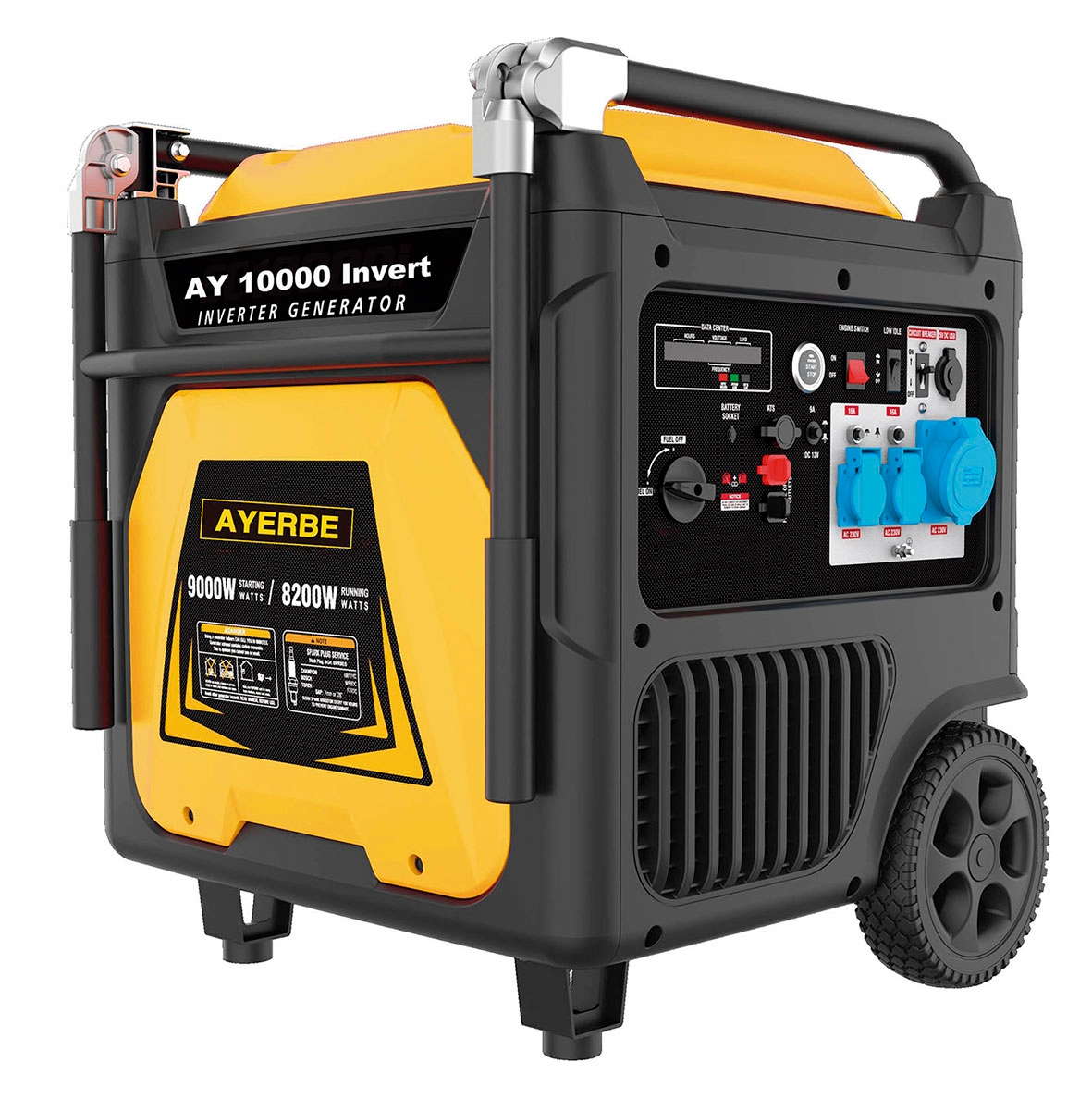 MAESTRO FERRETERO Inverter Benzin Stromerzeuger AY-10000 mit Elektrostart und Kiotsu KT-450 Motor Image