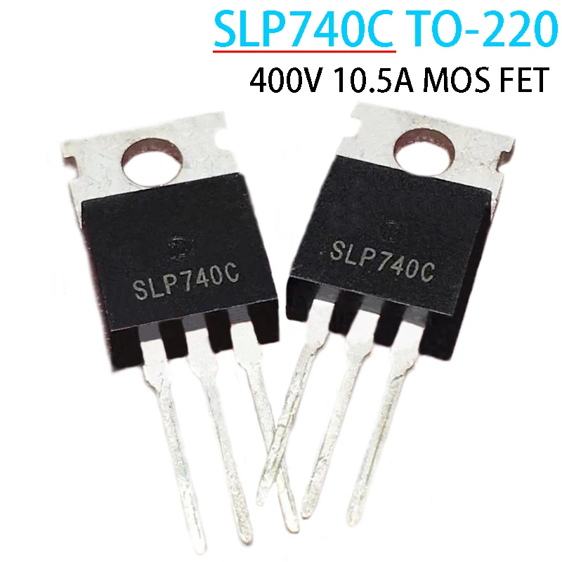 10 Stück SLP740C TO-220 400 V 10,5 A MOS FET SLP740 TO220 Image