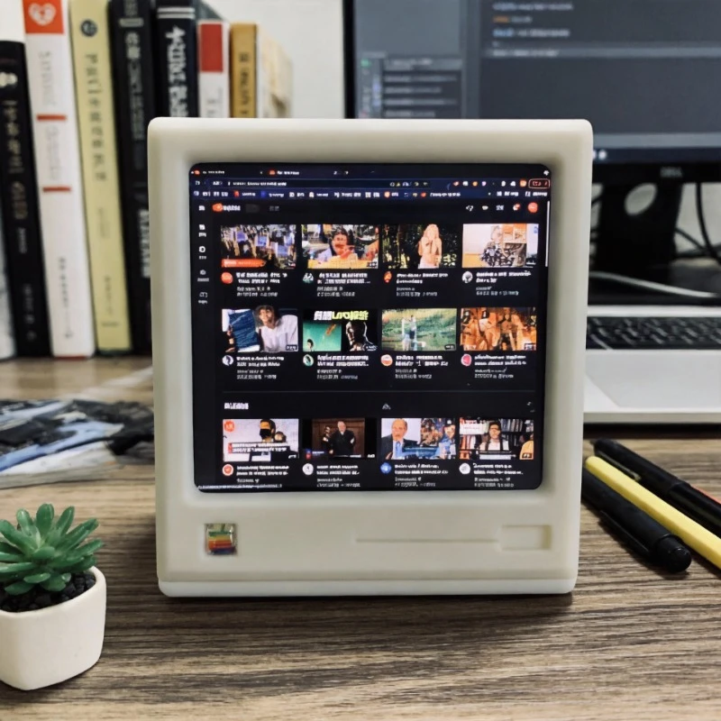 Retro Mini-TV Computer-Zusatzbildschirm Desktop-Dekoration 1200x1080 423PPI 3,8-Zoll-Display Image