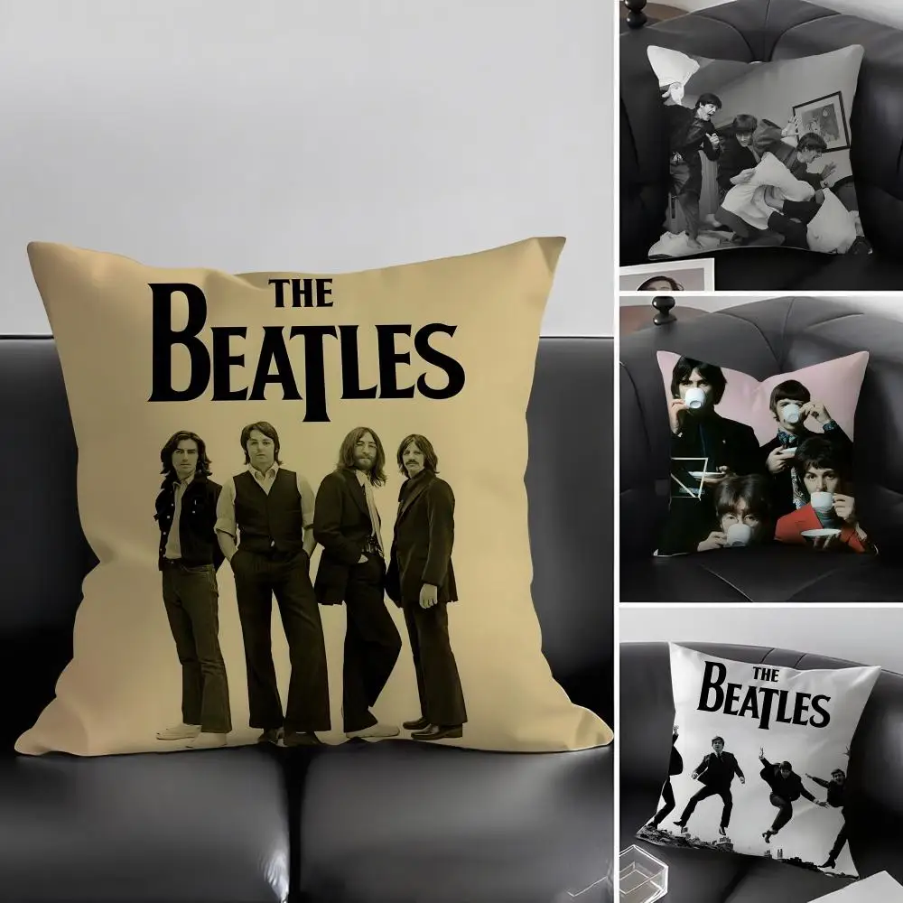 T-The Beatles Band Kissenbezug, ultraweicher, hautfreundlicher Stoff, wolkenähnlicher Komfort und verdeckter Reißverschluss Image