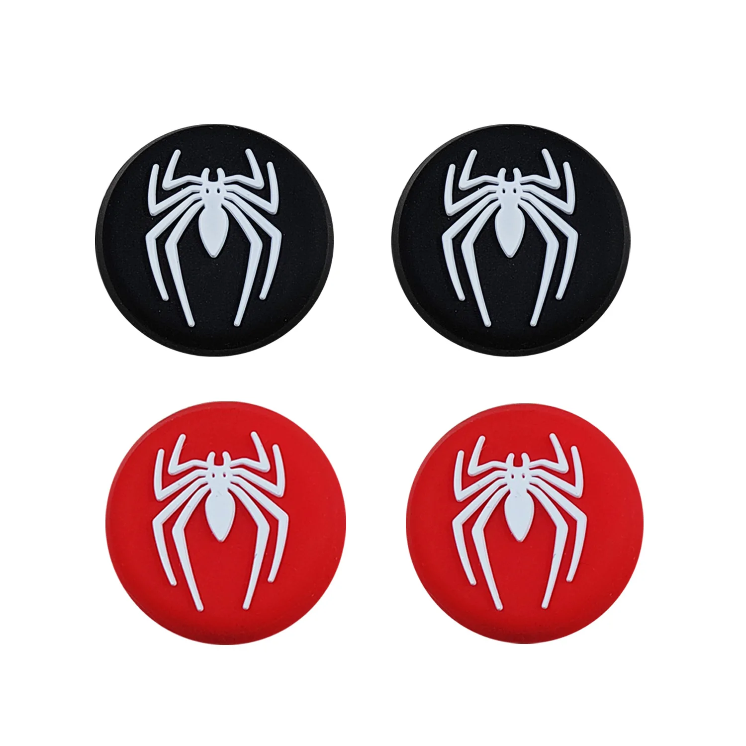 2 Stück Silikon-Daumenkappen für PS4 PS5 Playstation 5 Xbox Series XS Spiel-Joystick-Controller Zubehör Thumbstick-Griffkappen Image