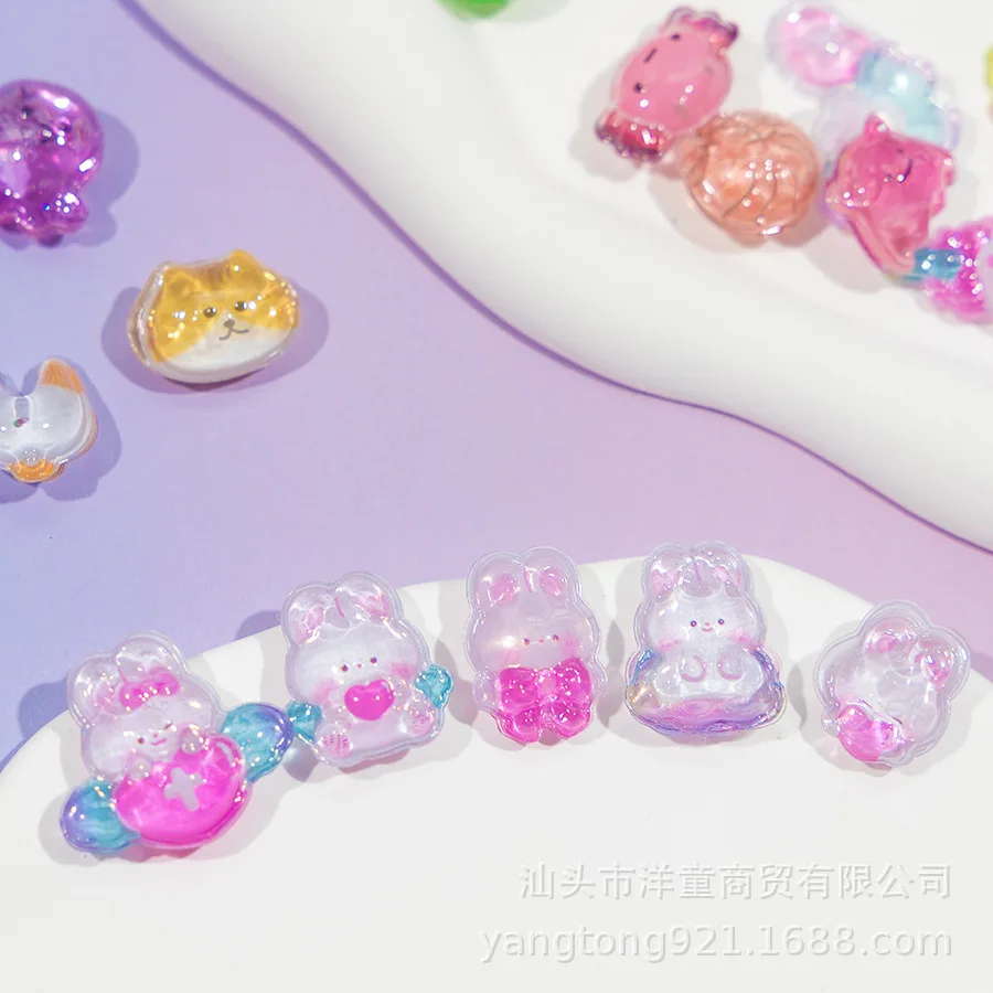 Cartoon-Frische-Preise: Süße Pfirsichherz-Kristall-Relief-Aufkleber im koreanischen Stil, dreidimensionale Schaumstoff-Dekoration für Handbücher Image