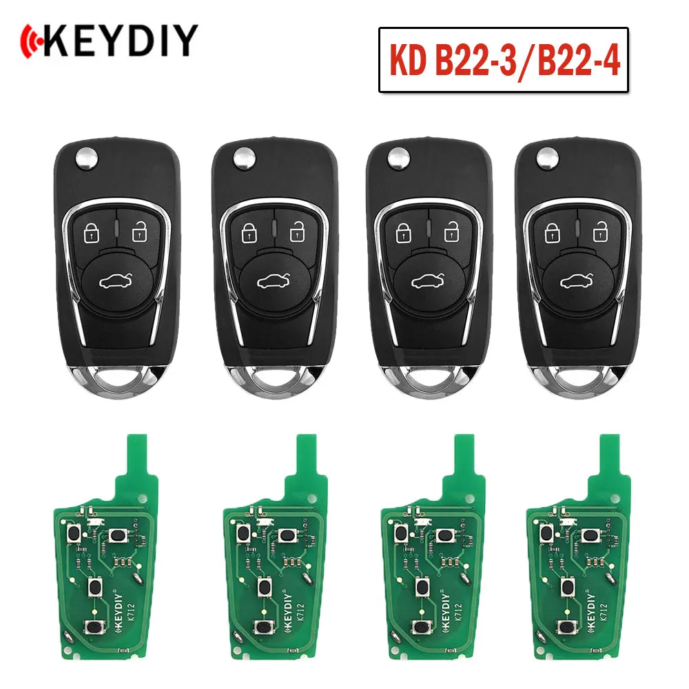5/10 stücke KEYDIY B22-3/4 Fernbedienung Auto Schlüssel für Buick/Chevrolet KD900/KD-MAX/KD-X2 MINI Schlüssel Programmierer KD B Serie Fernbedienung Schlüssel Image