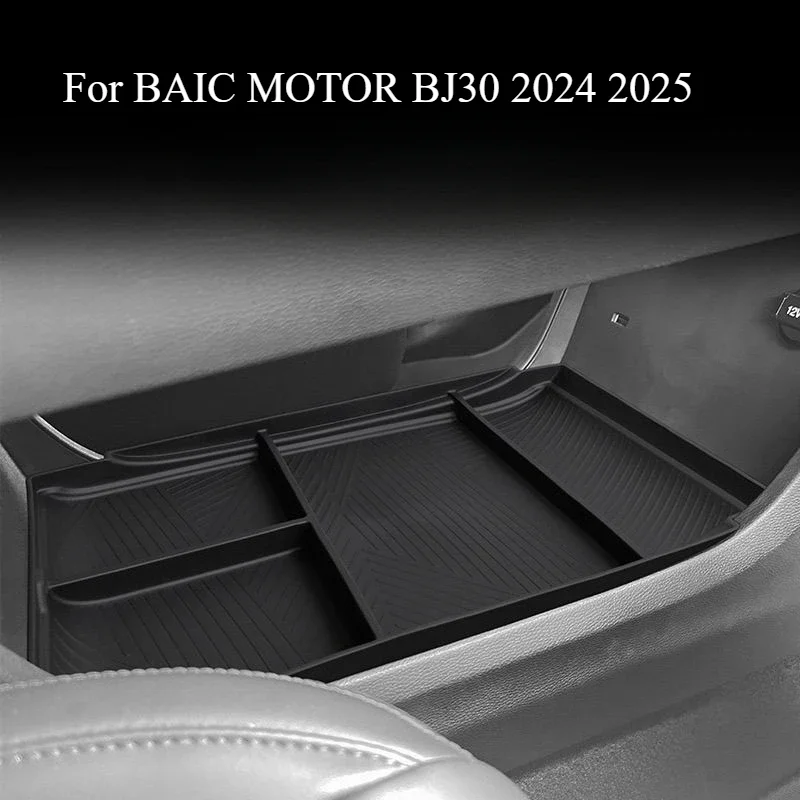 TPE-Aufbewahrungsbox unter der Mittelkonsole für BAIC MOTOR BJ30 24–25, Auto-Innendekoration, Modifikationsschutz, Zubehör Image