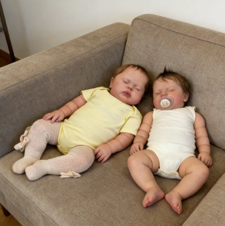 24 Zoll große Neugeborenen-Babypuppe Reborn Pickle mit 3D-Haut und mehrschichtiger Bemalung, sammelbare lebensechte Kunstpuppe Image