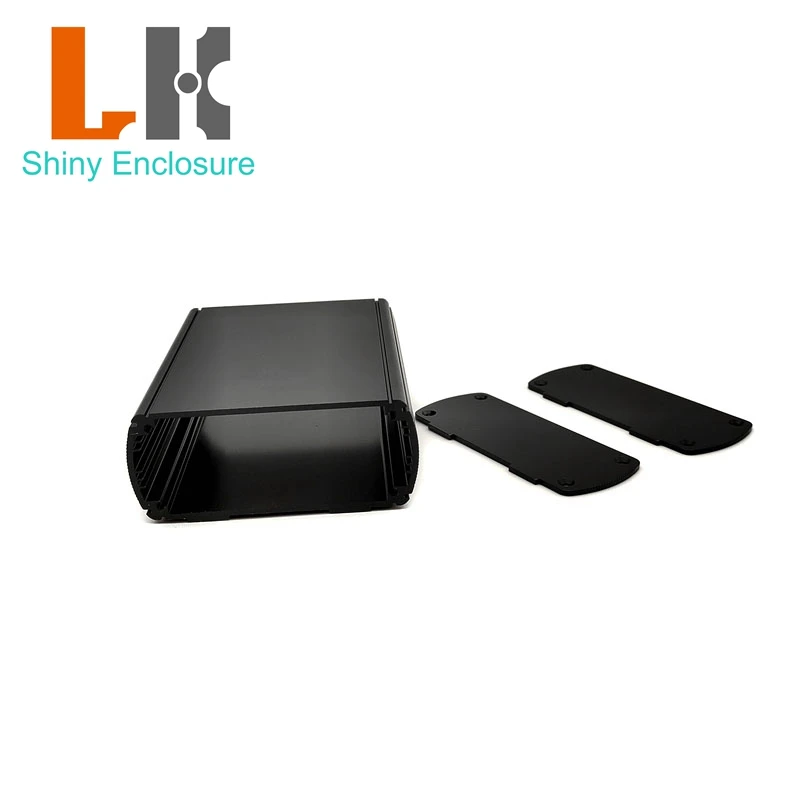 35x80x100mm Schwarzes Aluminium PCB Metall Aluminiumgehäuse DIY Elektronisches Gehäuse Schwarz Projekt Instrument Verstärkergehäuse Image