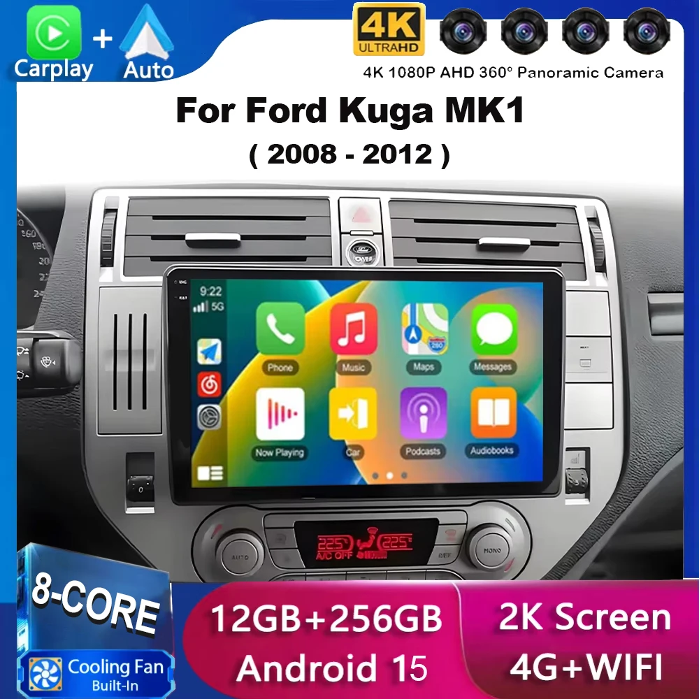 Für Ford Kuga MK1 2008 - 2012 Für Ford C-MAX CMAX 2003 - 2010 Android Auto Bildschirm Autoradio Multimedia Wireless Carplay BT 4G 1 Image