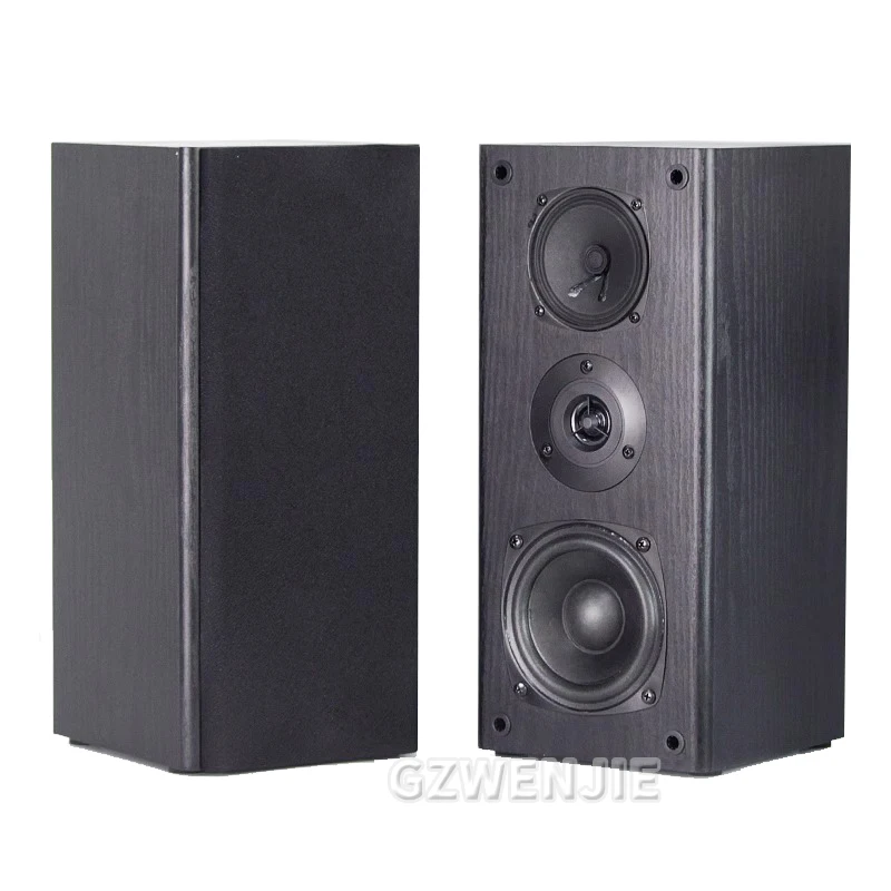 4-Zoll-Subwoofer-Lautsprecher, passives Bücherregal, HiFi-Lautsprecher, Drei-Wege-Surround-Sound-Lautsprecher, Soundbox, Leistung, 60 W, Lautsprecher, ein Paar