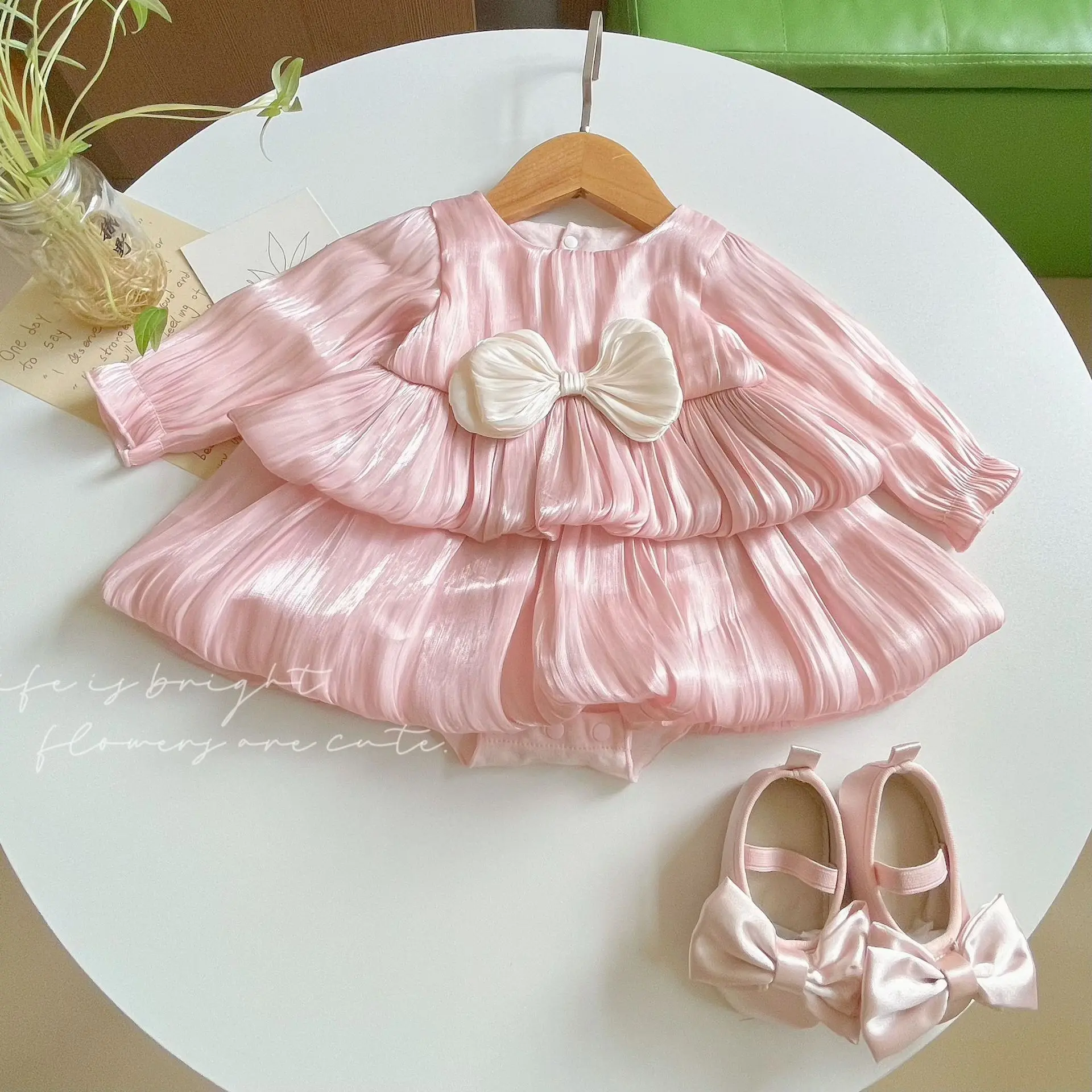 Babykleid 2025, neuer Frühling und Herbst, Mädchen, Baby, Hundert Tage, Bankett, Prinzessinnenkleid, Kinder, Mesh-Puff-Geburtstagskleid Image
