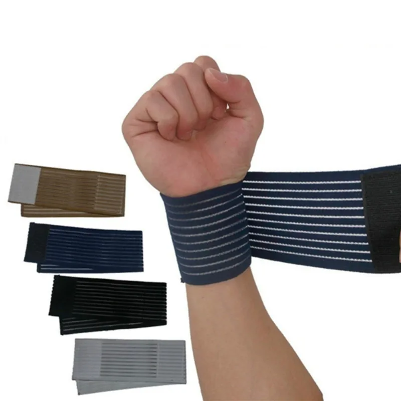 1/2 Stück Sport-Fitness-Handgelenkbandagen, elastische Bandage, Handgelenkstütze, Sport-Armband, verstellbarer, dehnbarer Handgelenkschutz Image