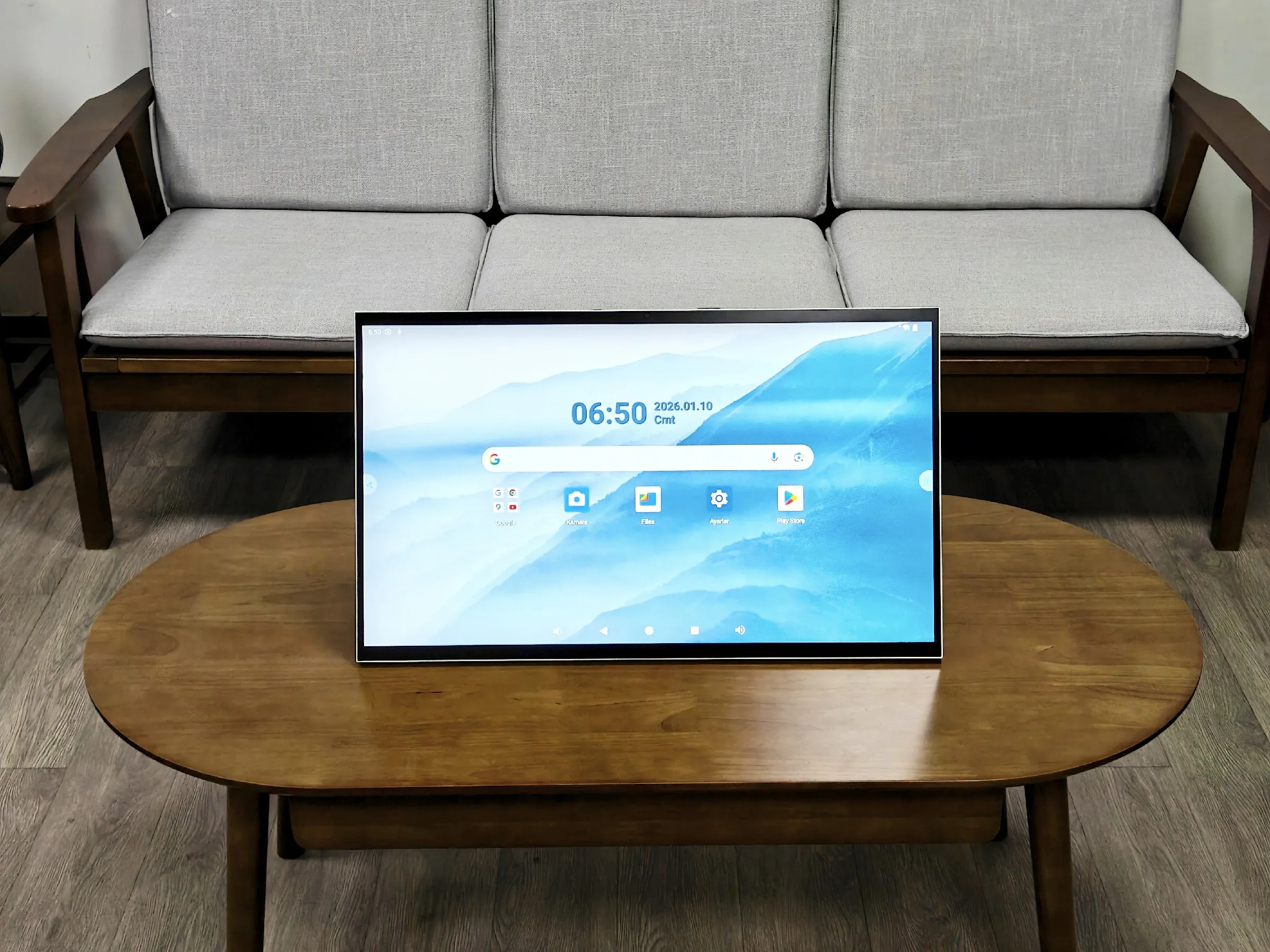 VETO 21,5/24/27/32 Zoll Android OS Indoor Smart Interactive Display Tragbarer Fernseher mit 4-7 Stunden Akkulaufzeit, kabellos, schnelle Lieferung Image