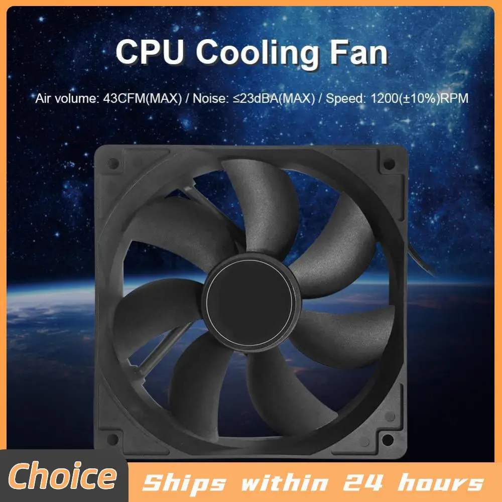 DC 12V Leiser Radiator 120mm 4-Pin PC Computer Gehäuse Kühlung CPU Kühler Lüfter Image