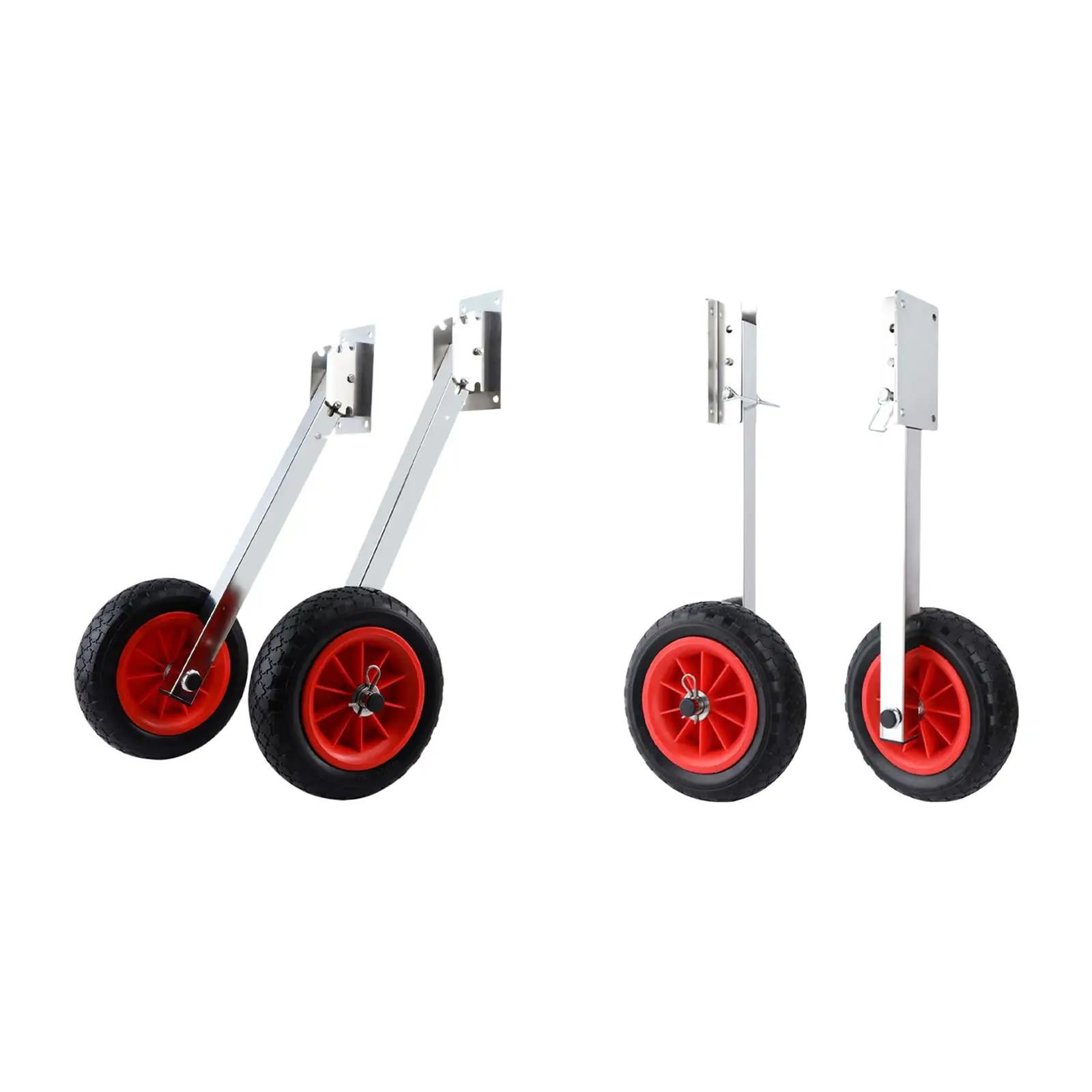 Abnehmbare Spiegelstarträder, 600 Pfund Kapazität, Gummireifen für Schlauchboot, Kajak, Motorzubehör Image