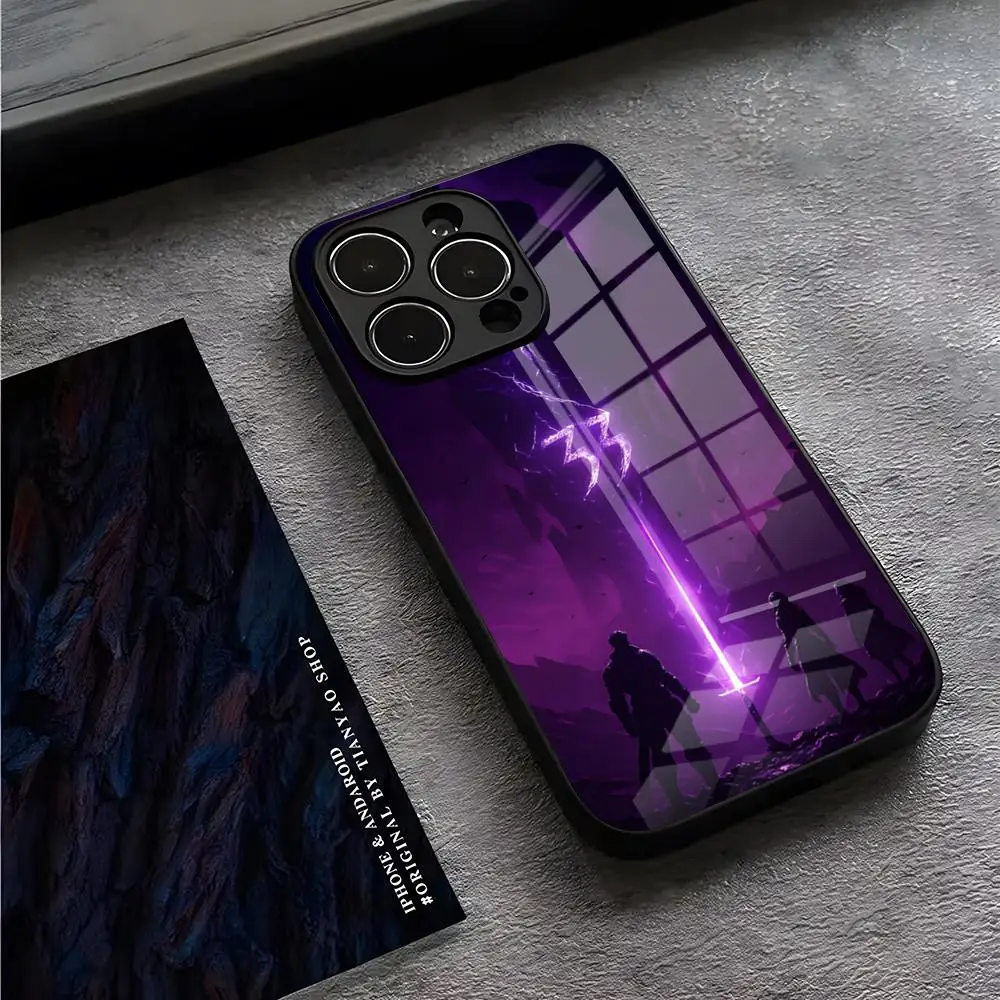 Clair Obscur Expedition 33 Handyhülle für iPhone 17 Pro Max 15 Pro 14 12 11 13 Mini X XR XS 16 Plus SE Glasabdeckung Image