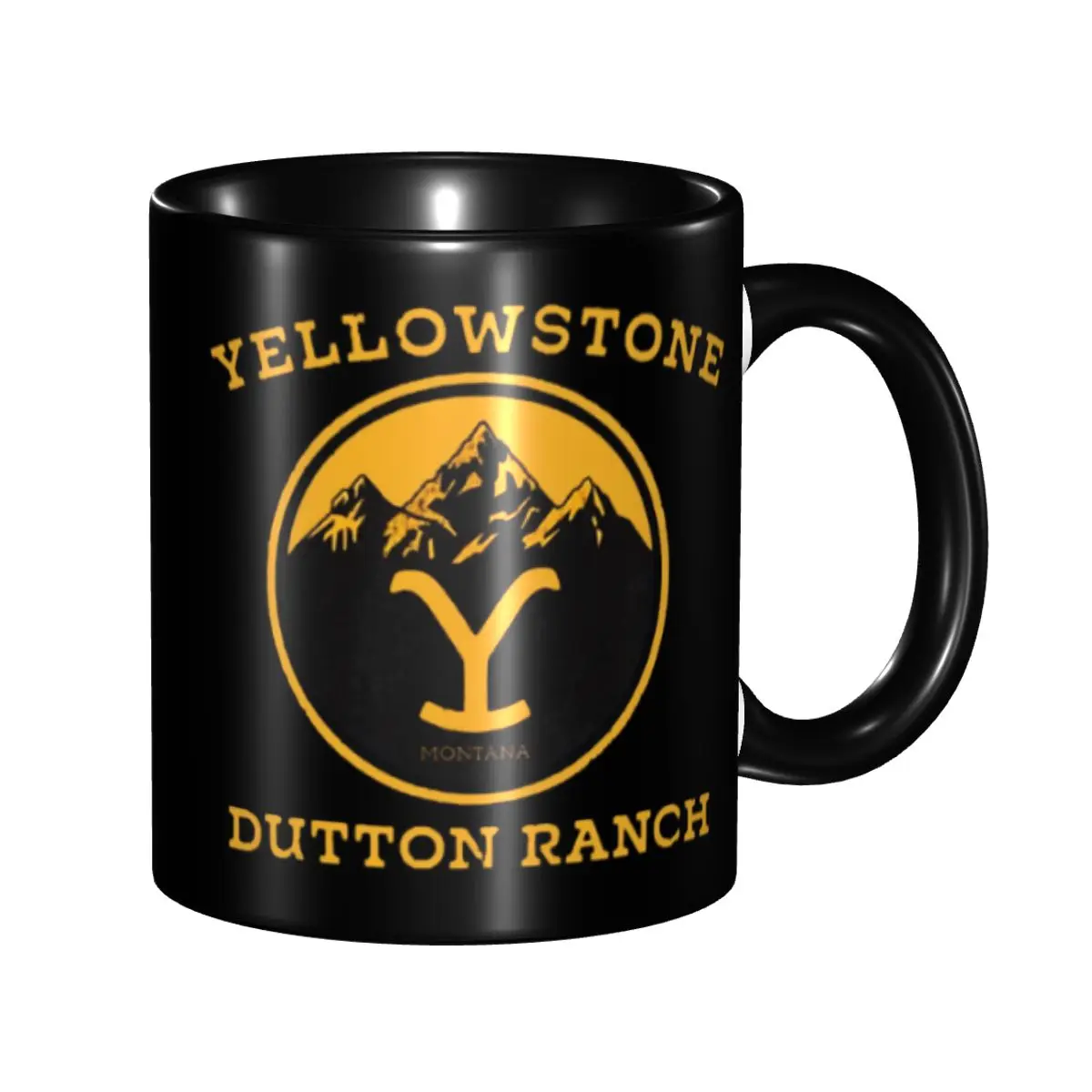 Dutton Ranch Yellowstone Logo Tassen, personalisierte Keramik-Kaffeetasse, kreatives Geschenk Image