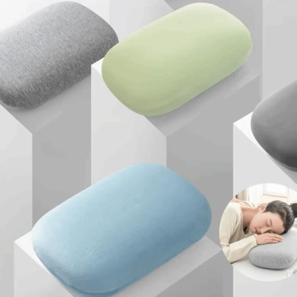 Tragbare Schwamm Nickerchen Kissen Macaron Farbe Zervikale Unterstützung Neck Kissen Multifunktions Weiche Reise Schlaf Kissen Büro Image