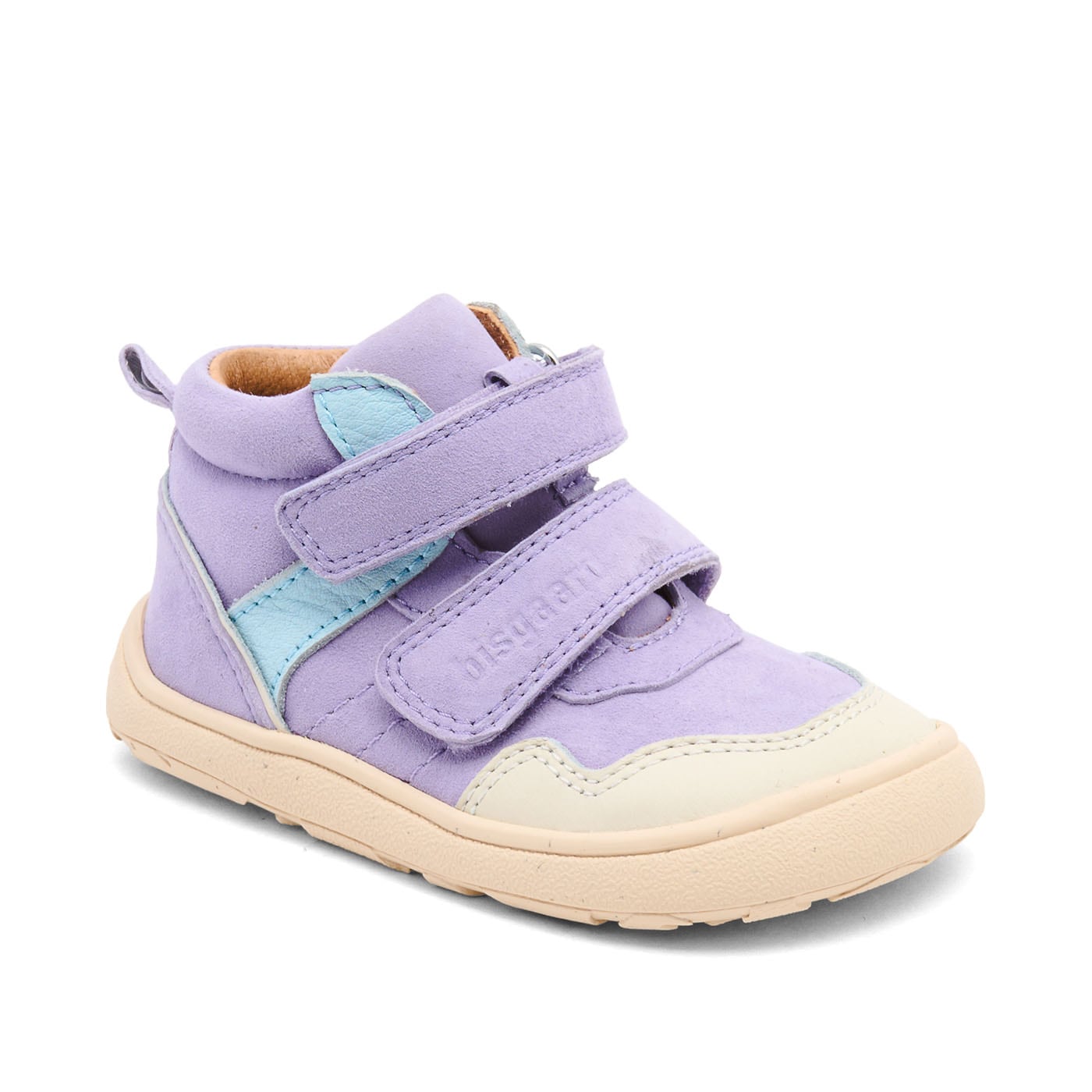 Lauflernschuh BISGAARD "barefoot becky", Baby, Gr. 26, violett, Leder, Schuhe Lauflernschuh, Sneaker, Klettschuh mit Klettverschluss, Größenschablone zum Download