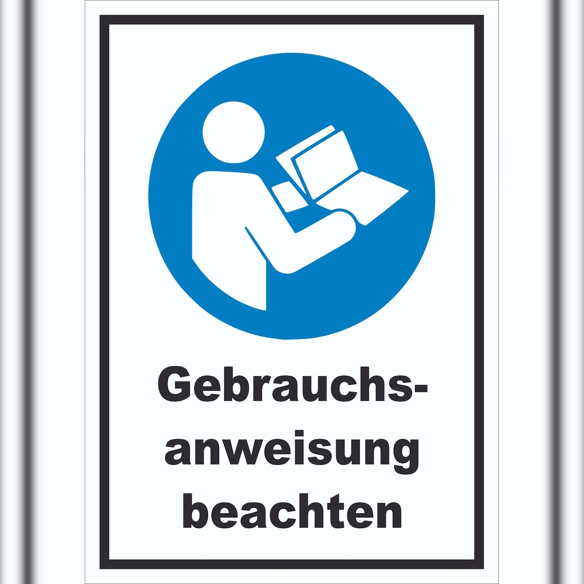 HB-Druck Gebrauchsanweisung beachten Schild A3 (297x420mm) Image