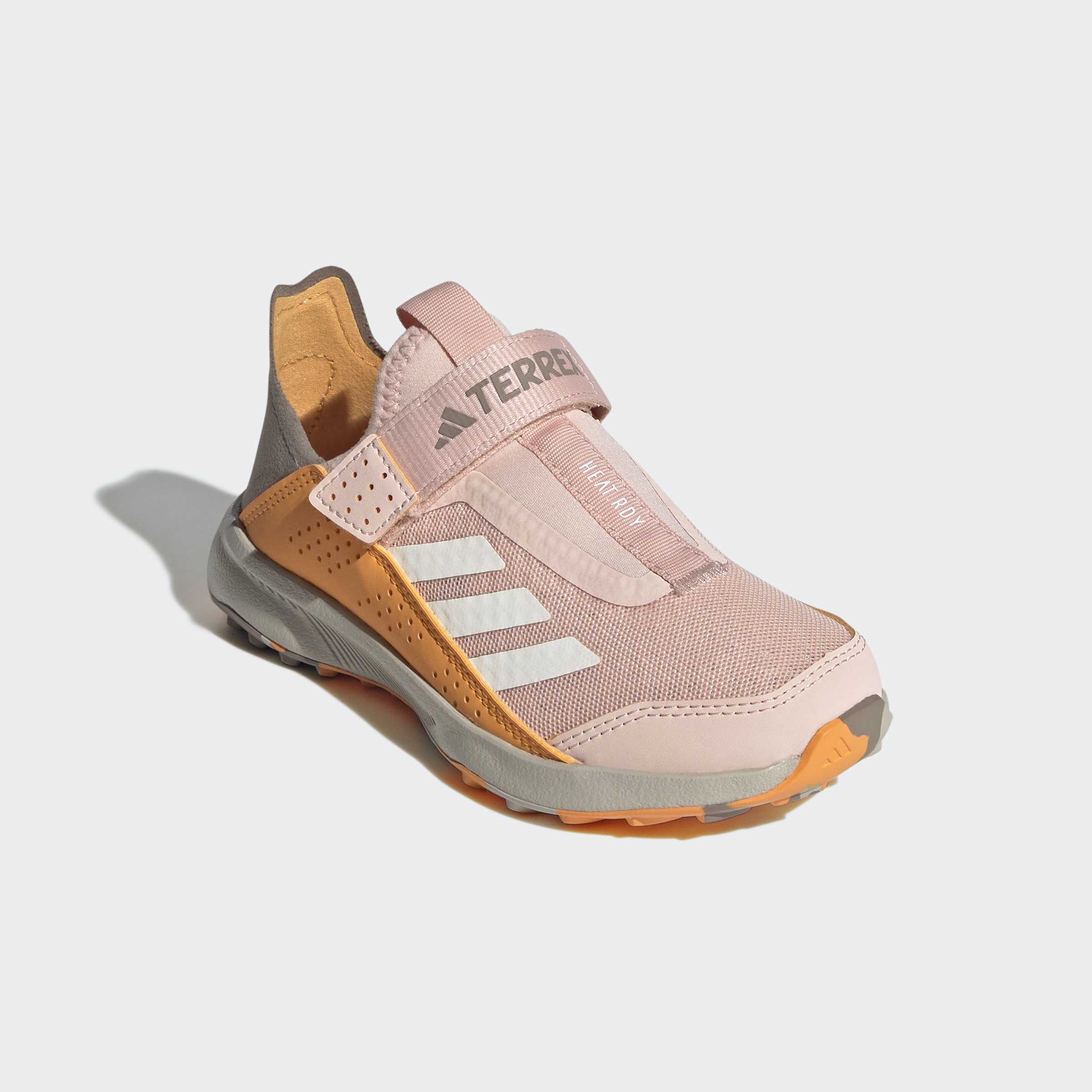 Wanderschuh ADIDAS TERREX "VOYAGER 21 SLIP-ON TRAVEL", Kinder, Gr. 32, blush pink, sanftes weiß, pure tangerine, Synthetik, Textil, Schuhe Wanderschuh, für Kinder & Jugendliche