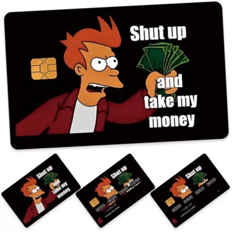 Autocollants de carte de crédit de voiture, carte de débito amusante, autocollants de carte bancaire personnalisés, 1 pièce/2 pièces