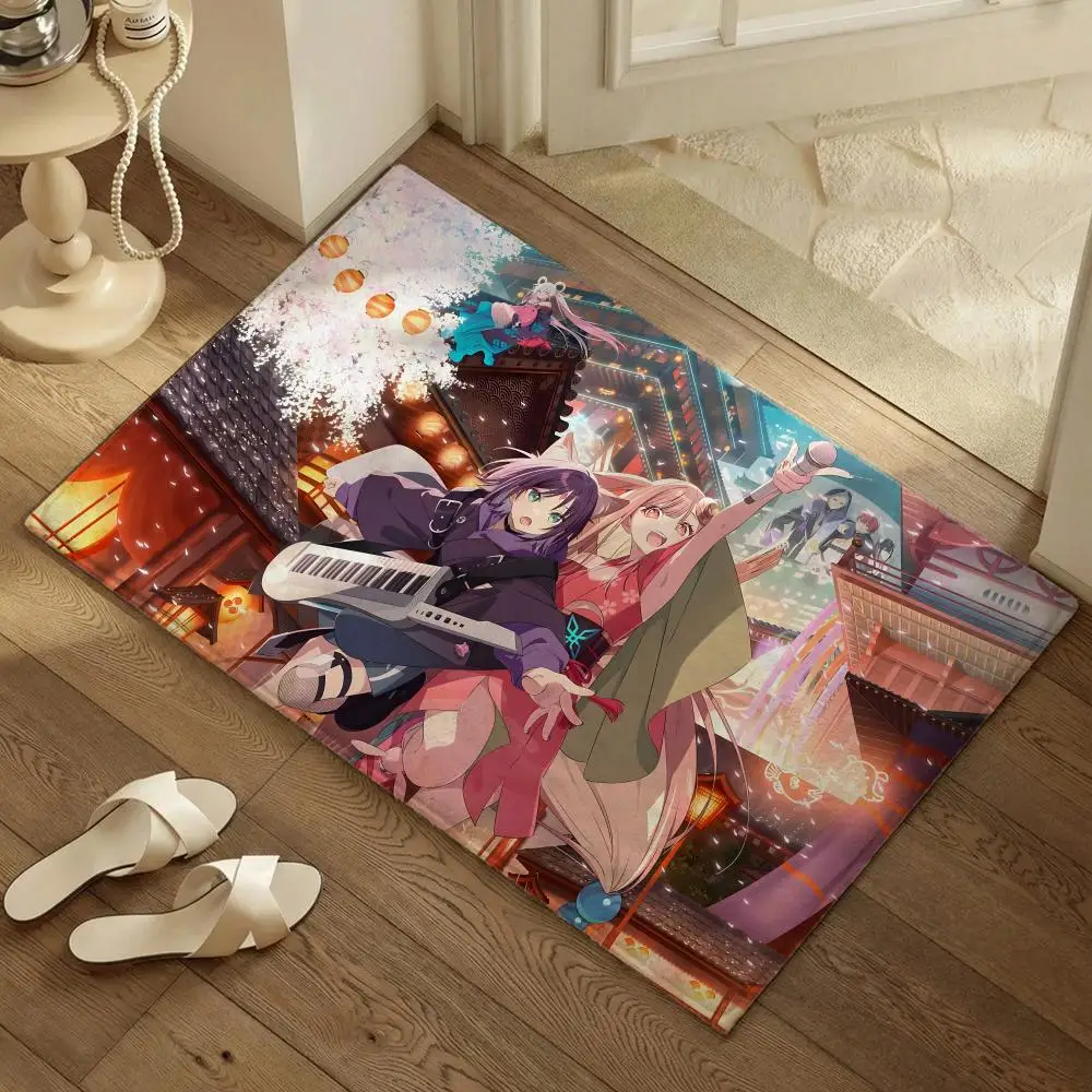 Anime-Film C-Cosmic Princess Kaguya! Bodenmatte, verdickte, weiche Flanellmatte, rutschfest, saugfähig, für Wohnzimmer, Heimdekoration Image