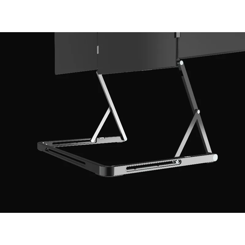 Tragbarer Monitor mit drei Bildschirmen, 1080P FHD, Typ-C, Gehäuse aus Aluminiumlegierung, Displaygerät für mehrere Bildschirme Image