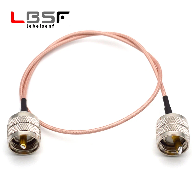 Walkie-Talkie-Handkonsolenkabel SL16-JJ UHF-JJ M-Stecker auf M-Stecker individuell RG316 RG174 50 cm Image