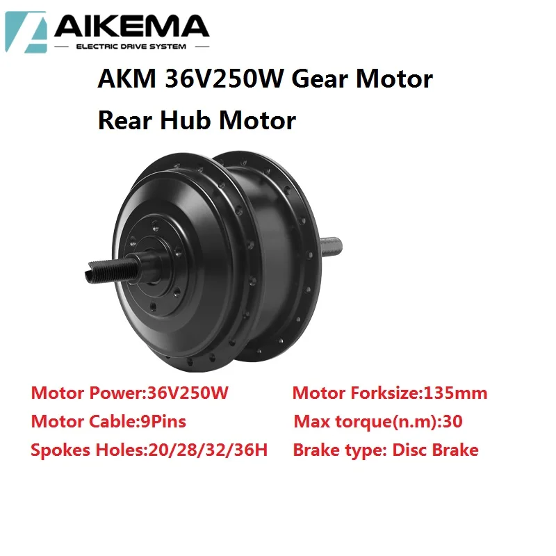 EbikeQ100CST 36V 250W Vordermotor RPM-201/328 / Ebike 36V 250W Nabenmotor / Gabelgröße: 135mm Q100 36V 250W Vordermotor E-Bike-Teile Image
