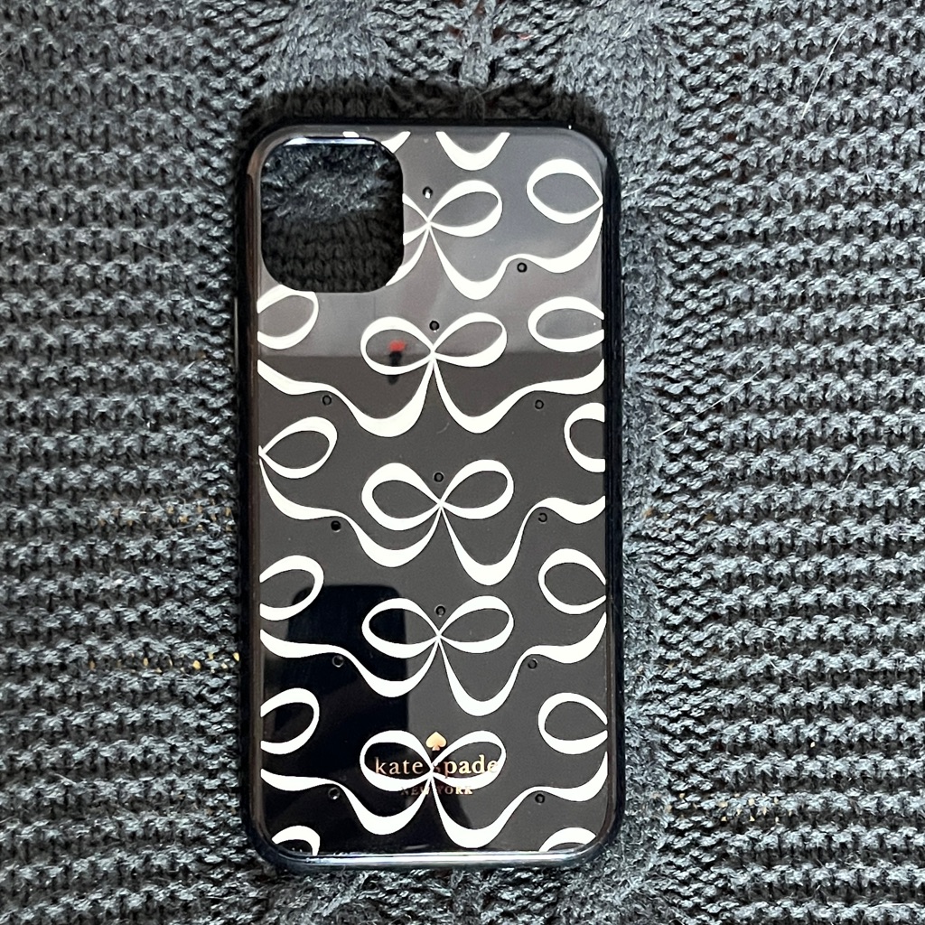 Kate Spade Cell Phones & Accessories | Kate Spade Monochrome Bow Pattern Phone Case | Color: Black/White | Size: Os