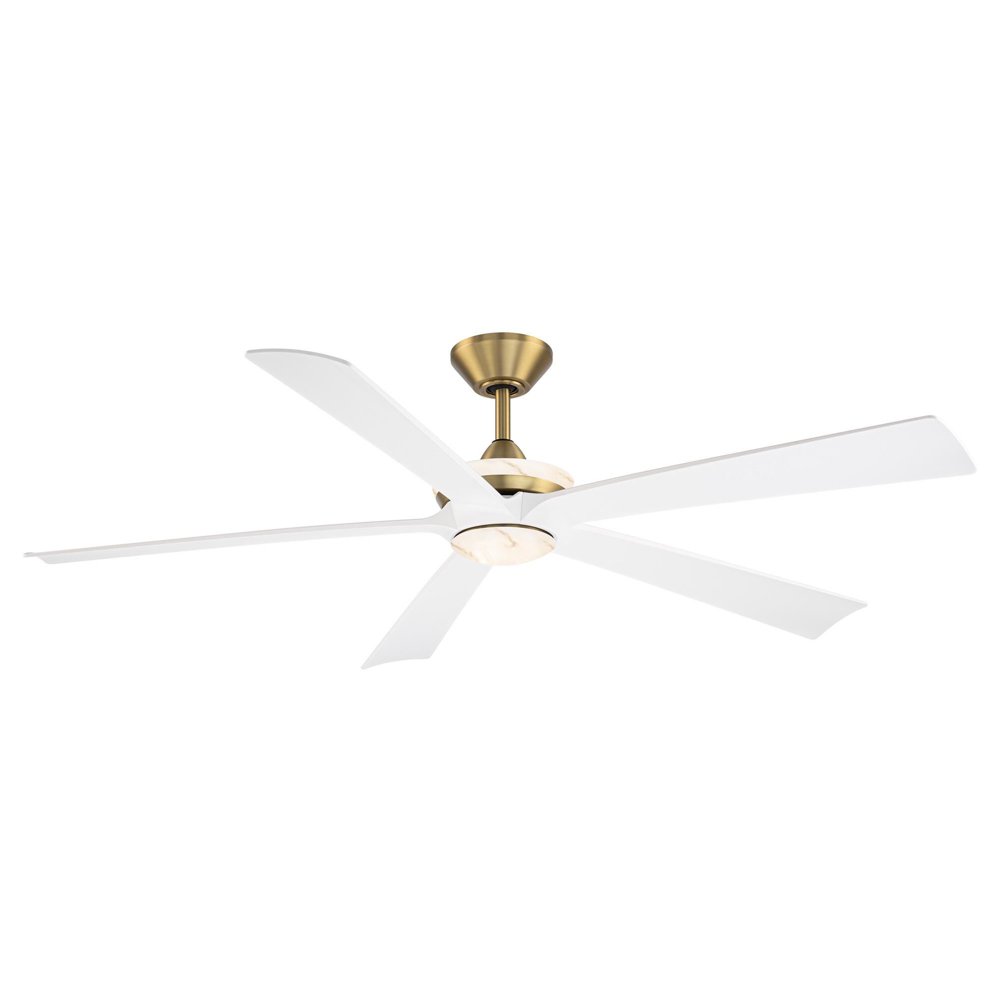 Modern Forms Crown 62 Inch Ceiling Fan with Light Kit - FR-D2602-62L-SB/MW
