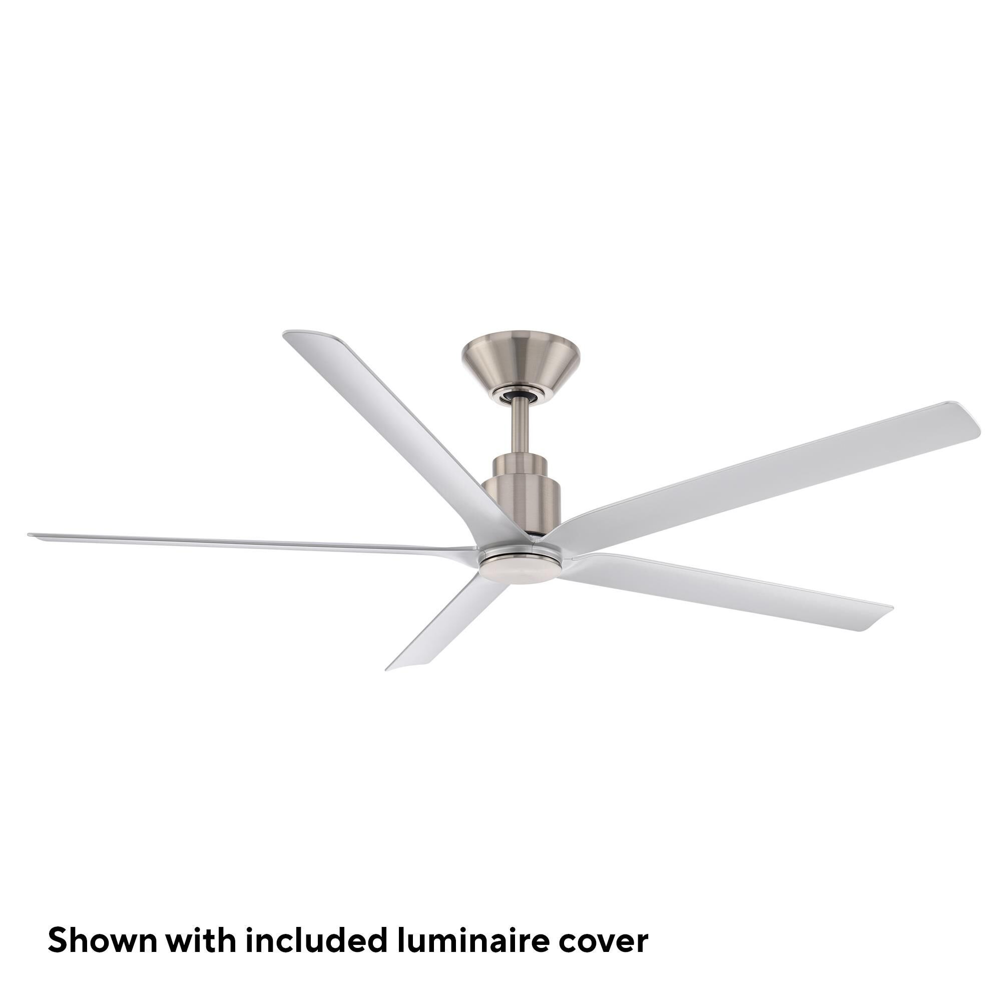 Modern Forms Smooth 56 Inch Ceiling Fan with Light Kit - FR-W2601-56L-BN/SL
