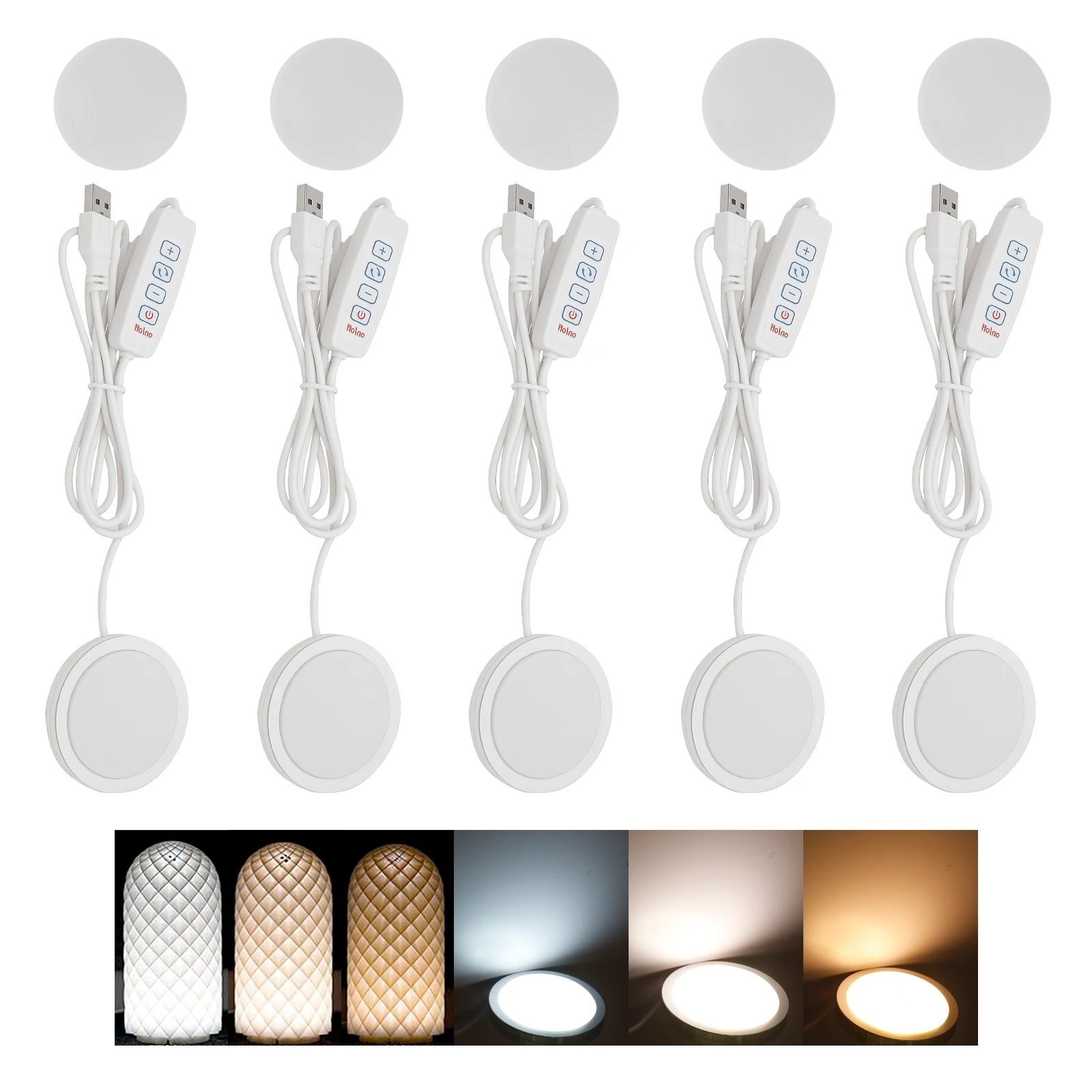 Kit de lampe LED pour Bambu Lab, kit d'éclairage réglable, pièces de lampe LED, matériel DIY, modèle blanc/lumière froide/lumière chaude, coque de lampe 001