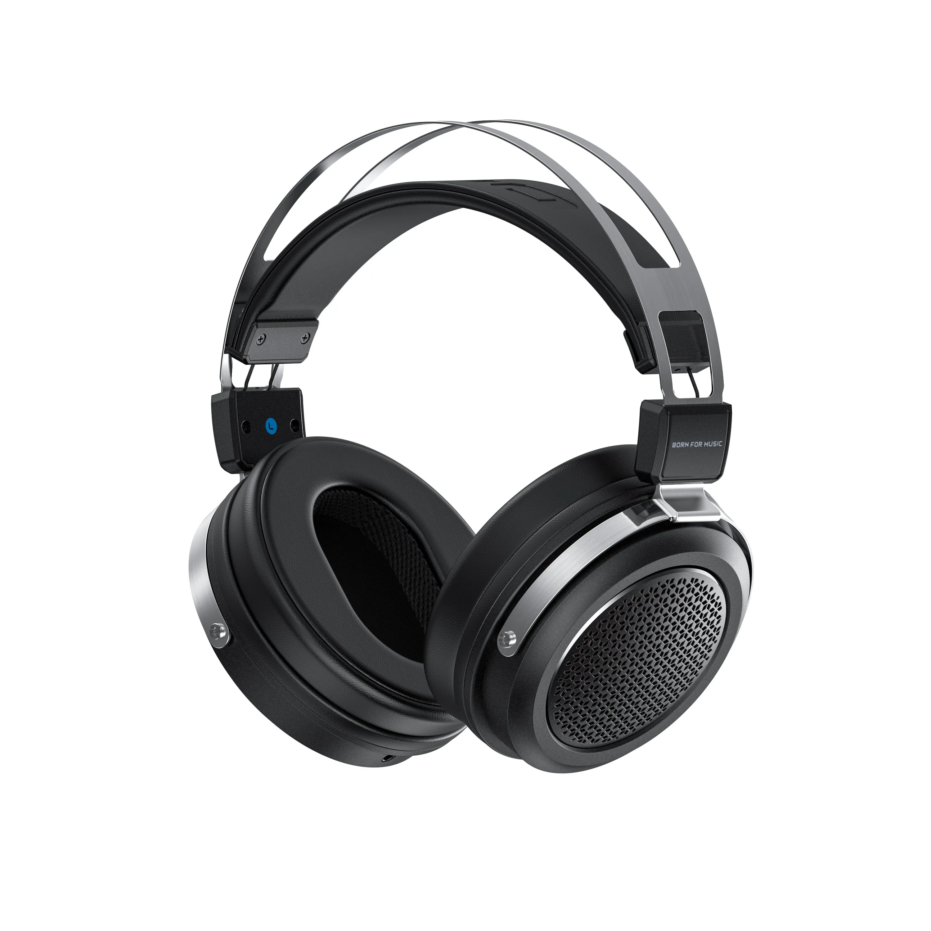 Casque audio supra-auriculaire FiiO JT1 HiFi avec haut-parleur dynamique de 50 mm, casque de jeu filaire fermé, câble détachable, micro