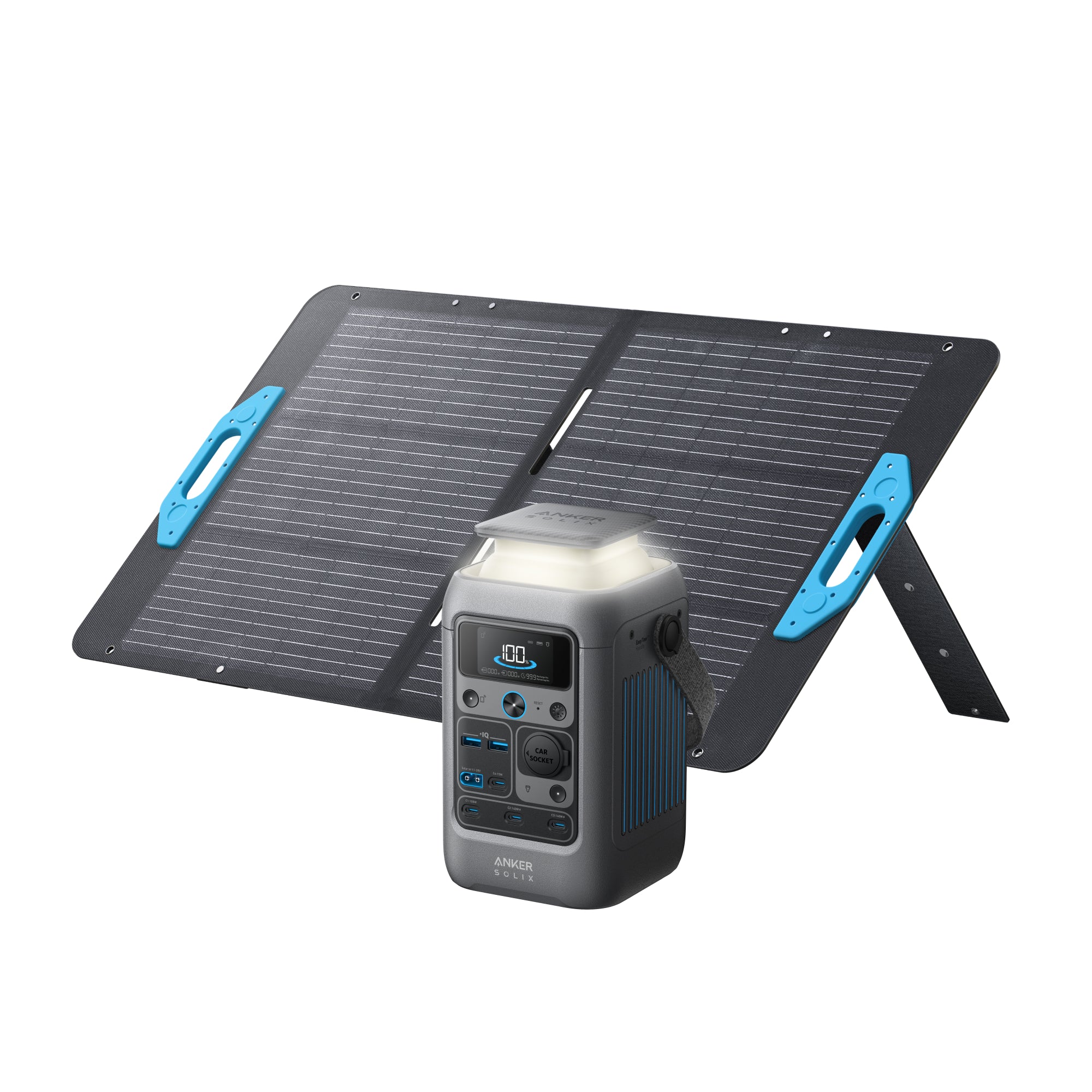 Anker SOLIX C300 DC Power Bank Power Station + 100W Solarpanel, 288 Wh（oso）