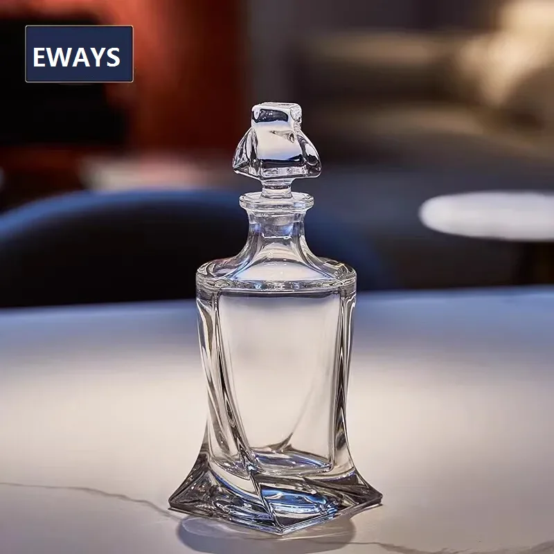 Kristallglas Wein Rote Flasche Weindekanter Whisky Liqour Ausgießer Home Bar Wodka Bierflasche Glas Krug JR Image