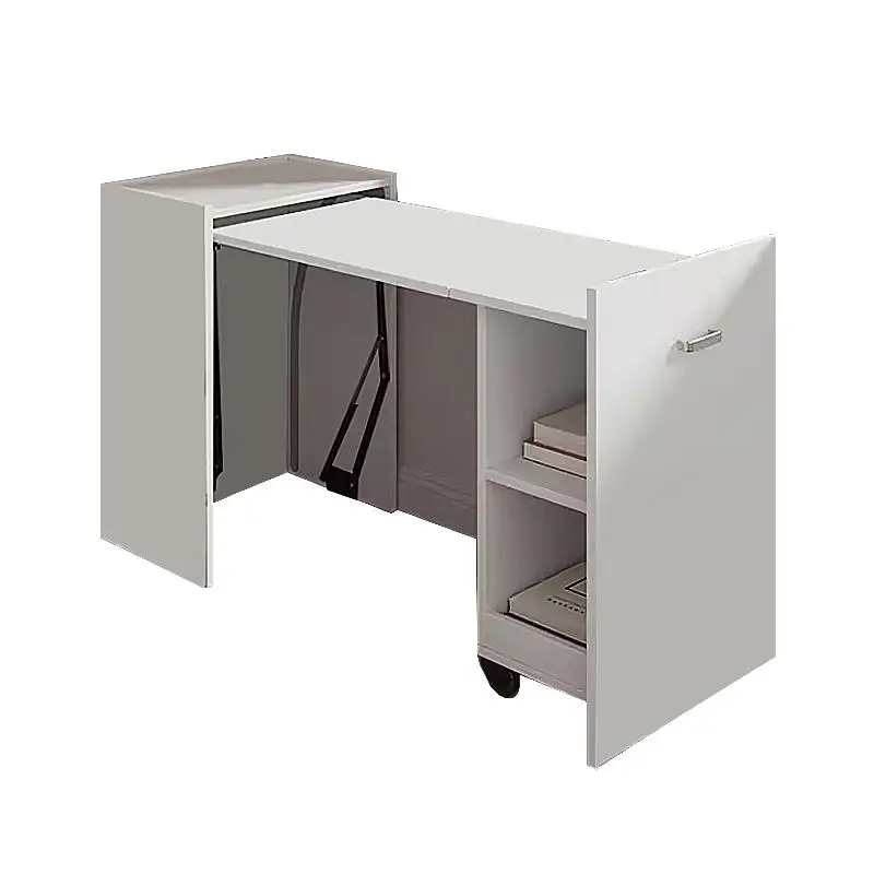 Multifunktionaler Daunenklapptisch, Haushaltscomputertisch, Arbeitstisch, unsichtbarer Schreibtisch aus massivem Holz, Esszimmer, einziehbar