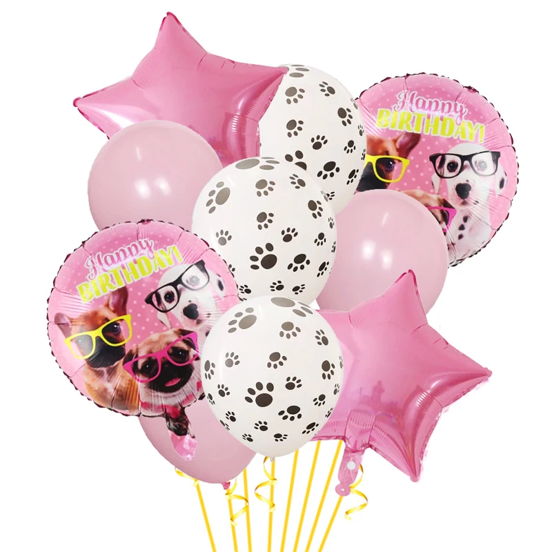10 Stück Gummiballons zum Drucken von Katzen und Hunden, Jahrestag, Geburtstag, Mottoparty, Dekoration, Babyparty, Tierbedarf Image