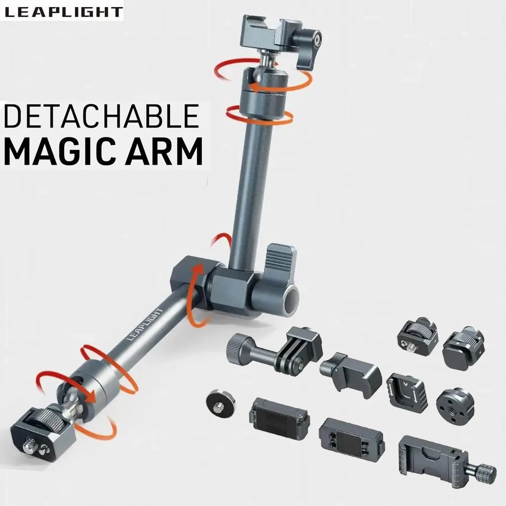 LEAPLIGHT multifunktionaler, verstellbarer Magic Arm mit Reibungskraft, für LCD-Monitor/LED-Leuchten, Kamera, Telefon, Stativ Image