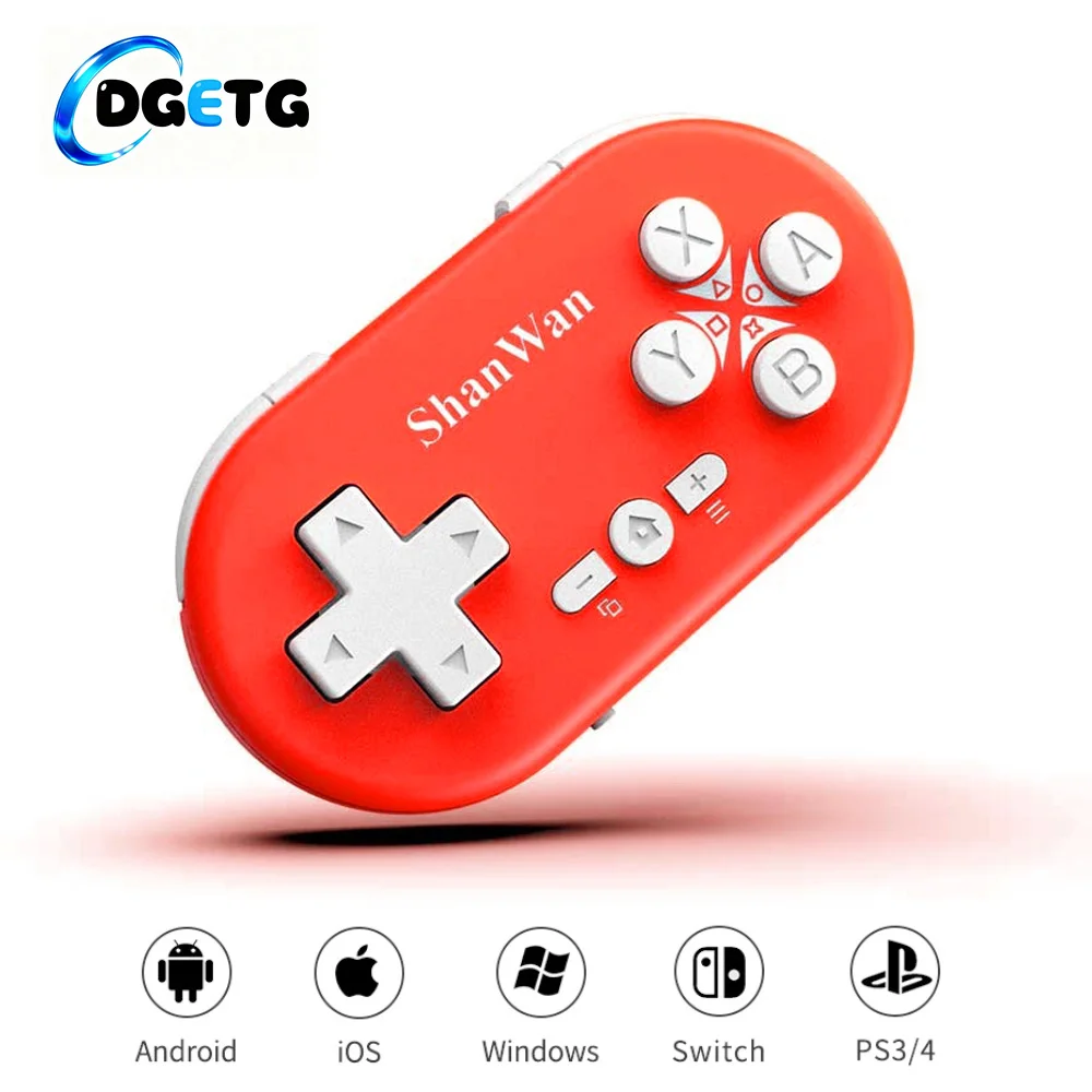 Shanwan Q36 Leichter Mini Wireless Bluetooth Sammler-Game-Controller für Switch/PC/IOS/Android/PS3/4 Tragbarer Controller Image