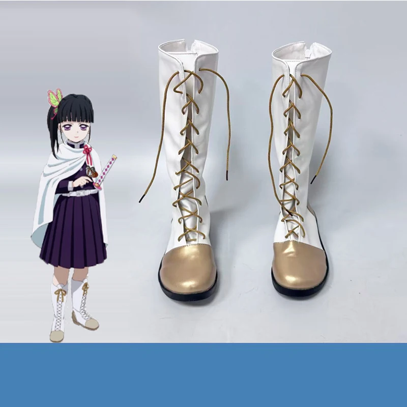 GRÖSSE 35-42 Tsuyuri Kanao Cosplay Stiefel Anime Kimetsu No Yaibaa Cosplay Schuhe Halloween Party Rolle Spielen Plattform Schuh für Frauen