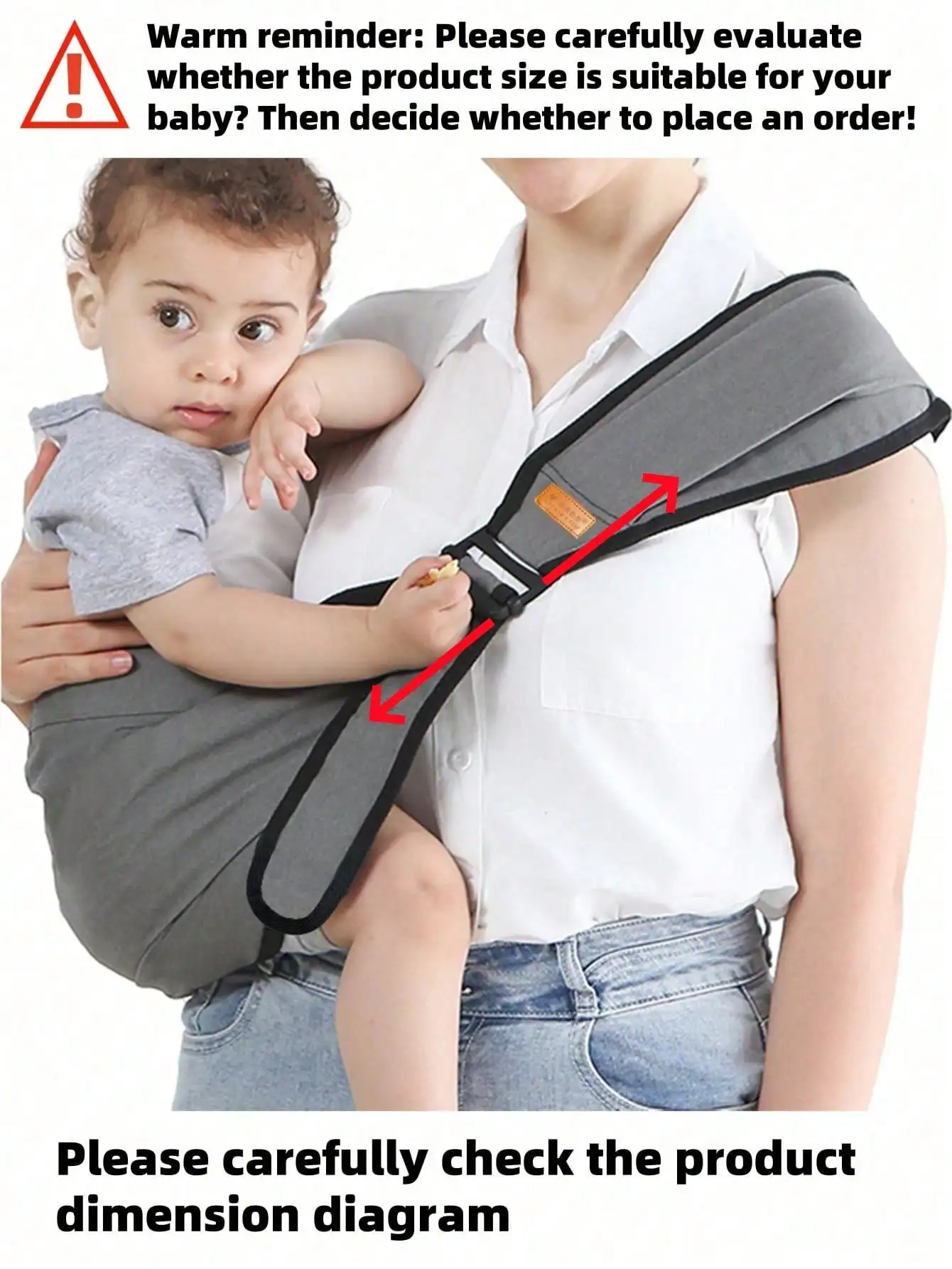 Four Seasons universelle Baby-Tragetasche, Hüfthocker, Riemen Image