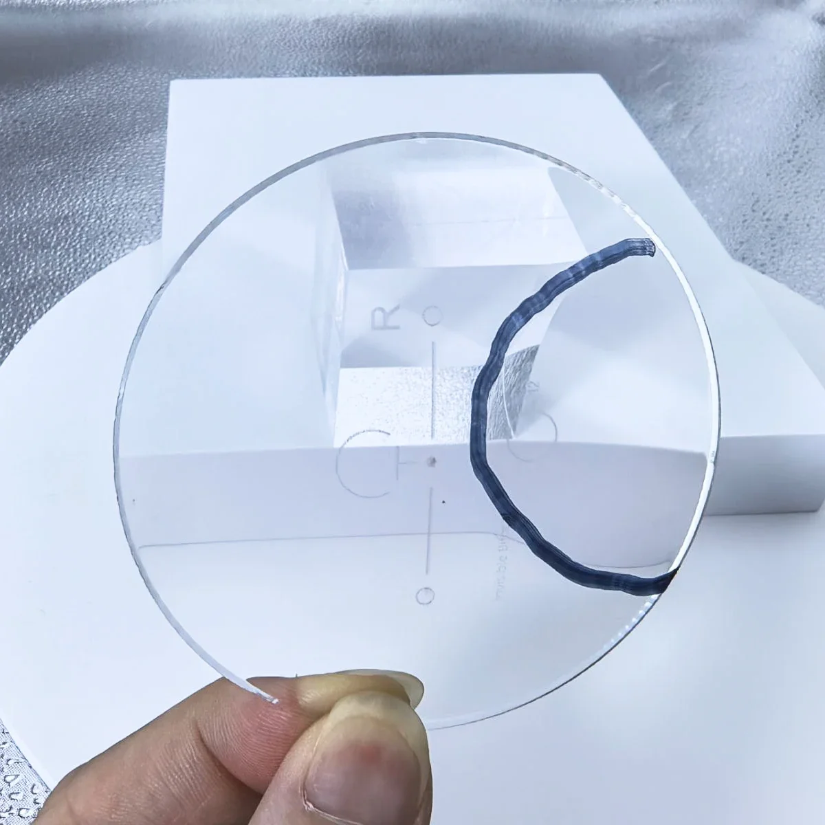 Bifokale Linsen, verschreibungspflichtige Brillen, maßgeschneiderte 40 mm bogenförmige Linse, 1,56 1,61 1,67 Index, 28 mm runde bifokale Lesebrille Image