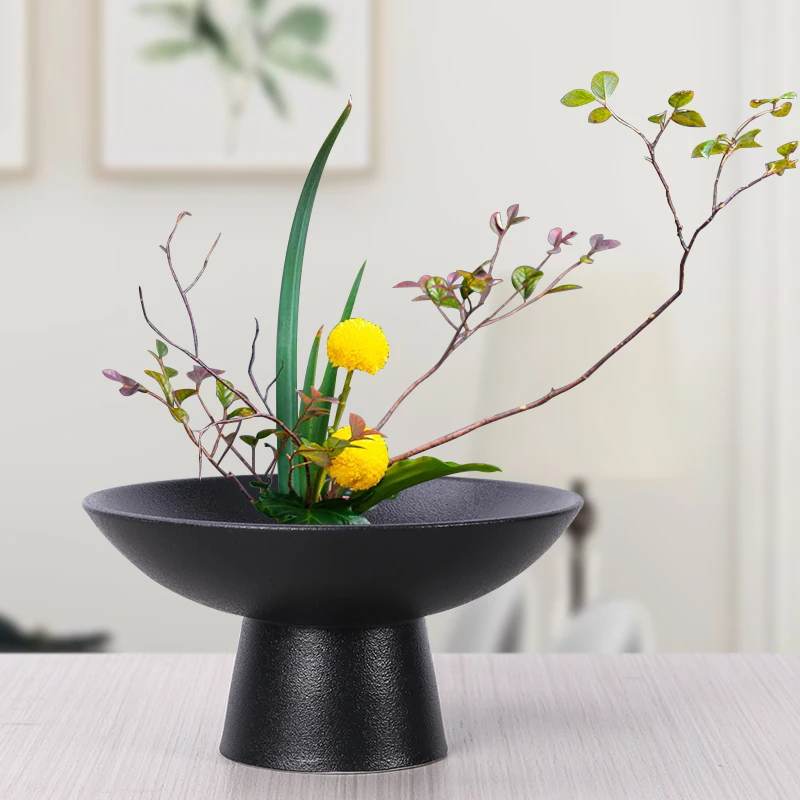 Keramikvase Blumentopf Hydrokultur Blumenarrangement Zubehör Tee Japanische Zeremonie Home Decor Blumenvasen Image