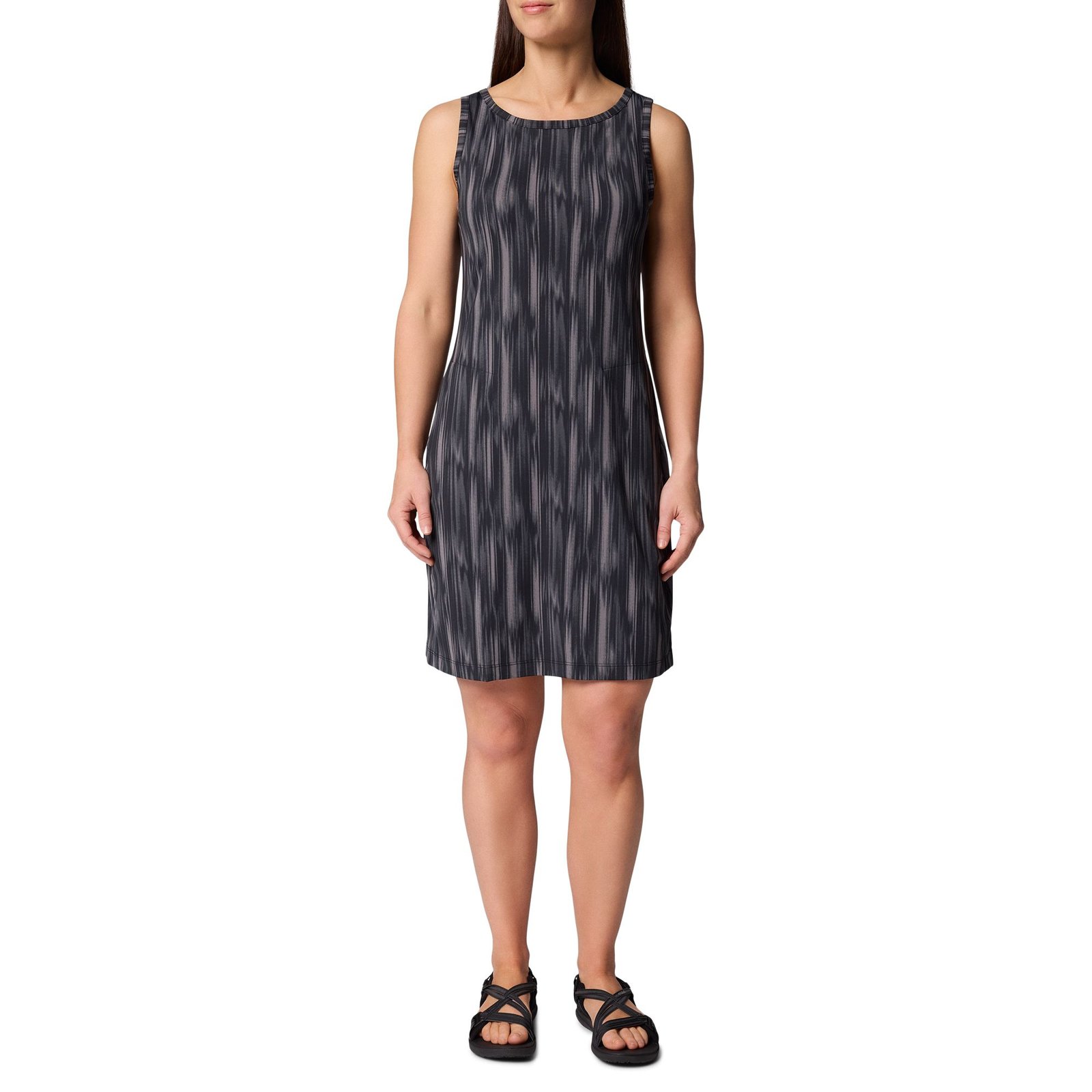 Columbia Women's Chill River Printed Dress (Size XL) Black Shimmer, Elastine,Polyester