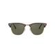 Ray-Ban Unisex-Adult's RayBan Clubmaster Sunglasses, Tortoise Frame with Gold Rim and Polarized G-15 Lenses, 49