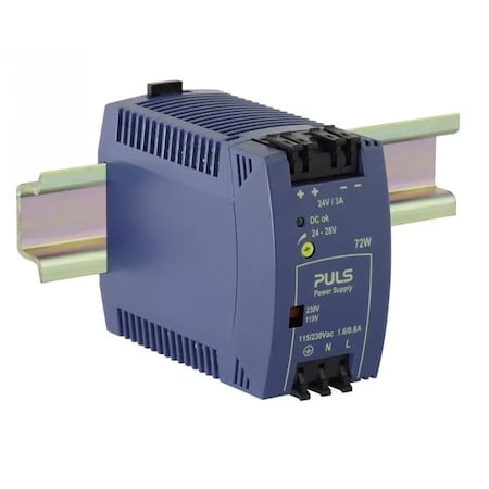 PULS ML70.100 DIN rail power supplies for 1-phase system, 24 V, 3 A, NEC Class 2