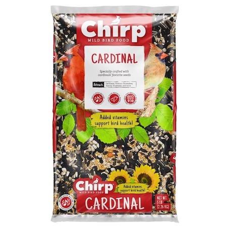 CHIRP 14974 Chirp Cardinal Black Oil Sunflower Wild Bird Food 5 lb