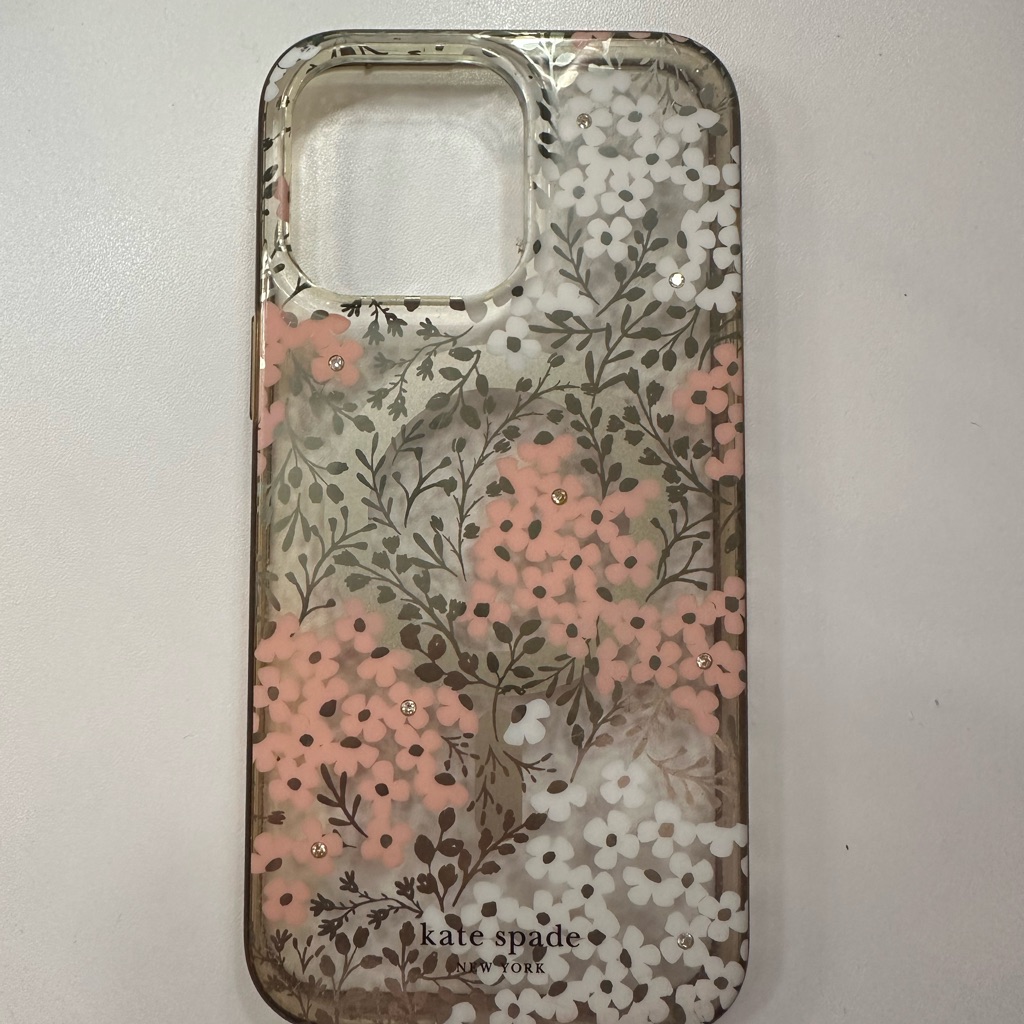 Kate Spade Cell Phones & Accessories | Kate Spade Pink And White Floral Phone Case | Color: Pink/White | Size: Iphone 14 Pro Max